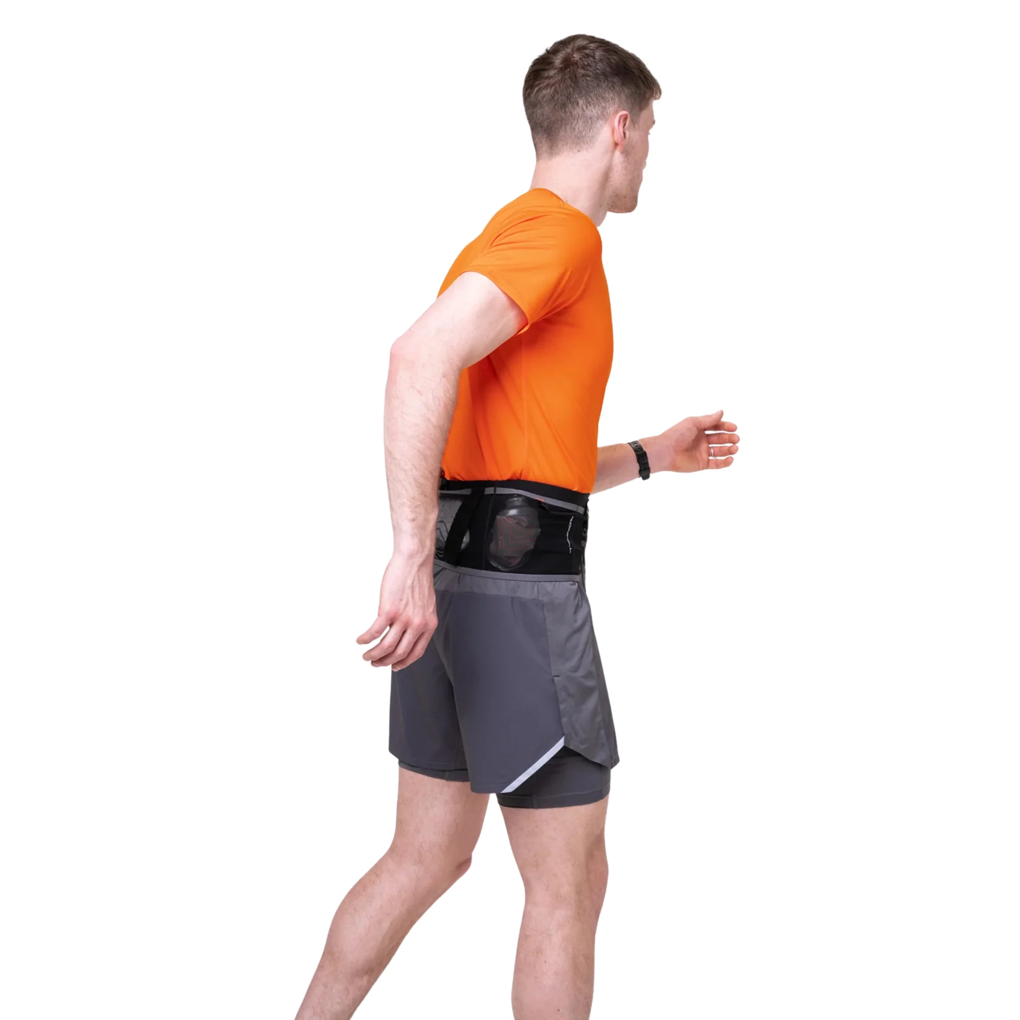 Ronhill Unisex Speed 360 Running Belt (Black/Ronhill Red) - Image 9