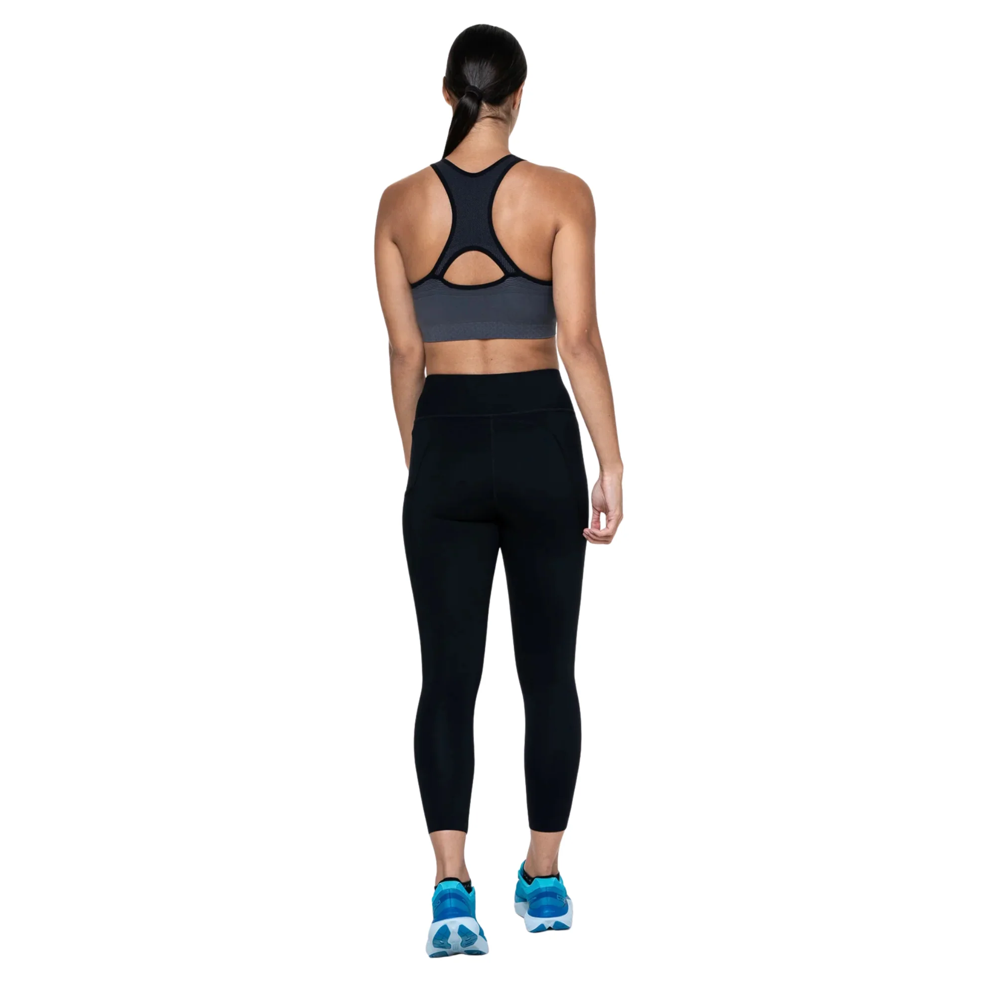 Ronhill Women's Core Crop Tights (Black/Bright White) - Image 7