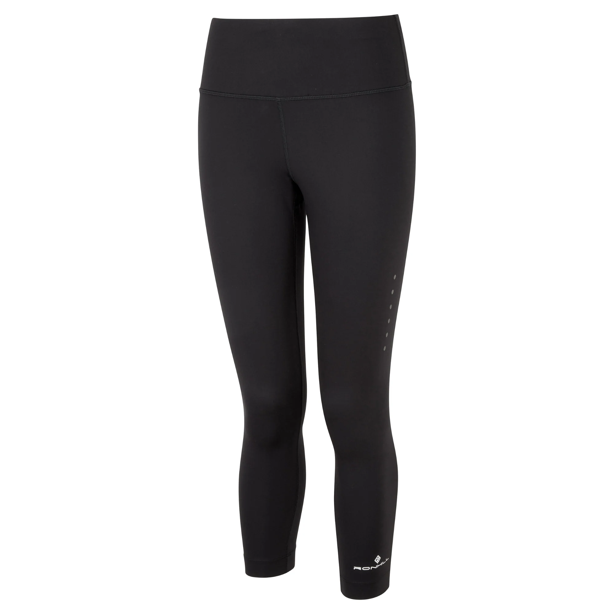 Ronhill Women's Core Crop Tights (Black/Bright White) - Image 8