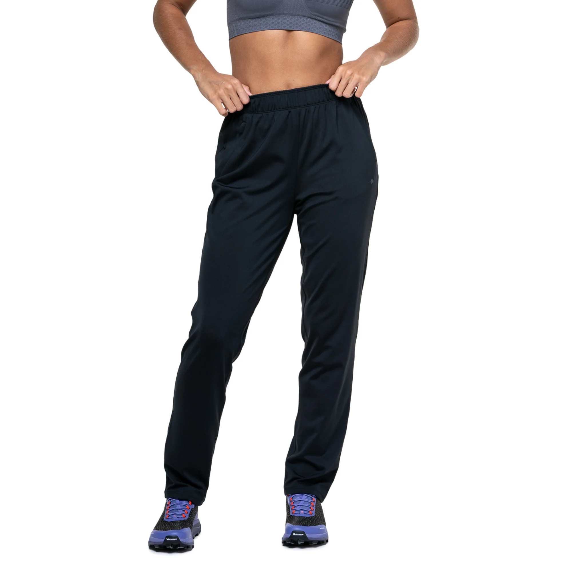 Ronhill Women's Core Slim Fit Trackster Trousers (All Black)