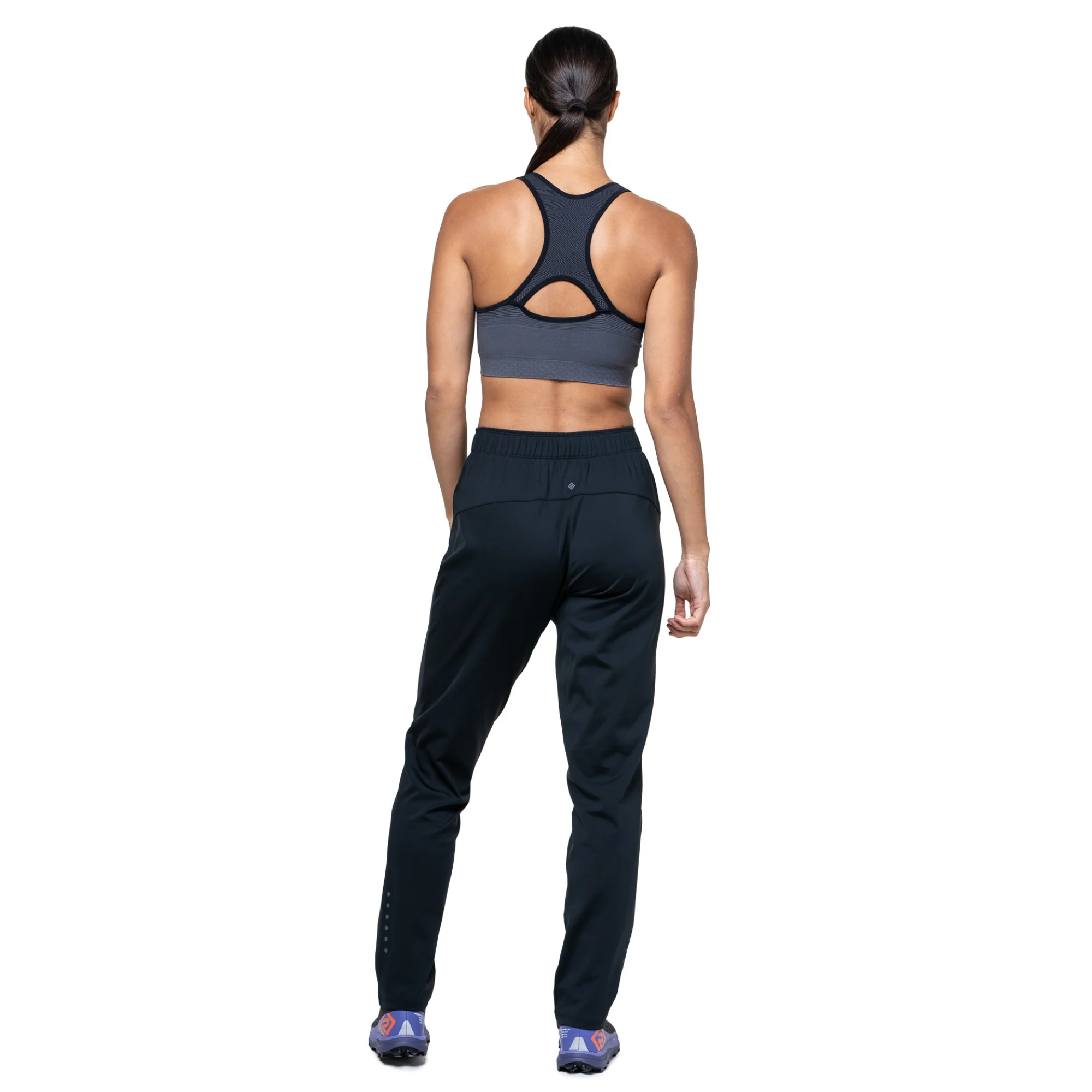 Ronhill Women's Core Slim Fit Trackster Trousers (All Black) - Image 3