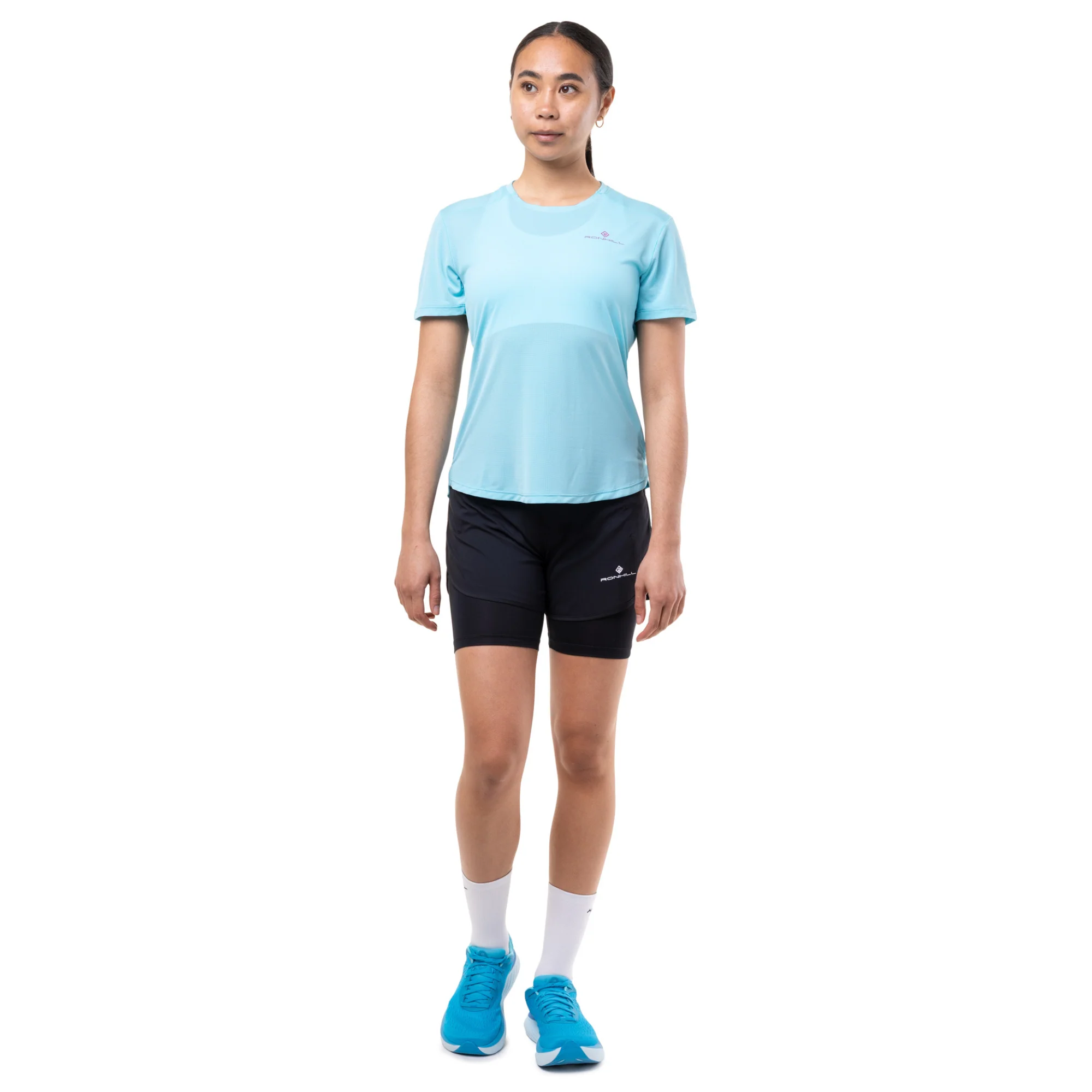Ronhill Women's Tech Short Sleeve Technical Tee (Larimar/Exuberance) - Image 3