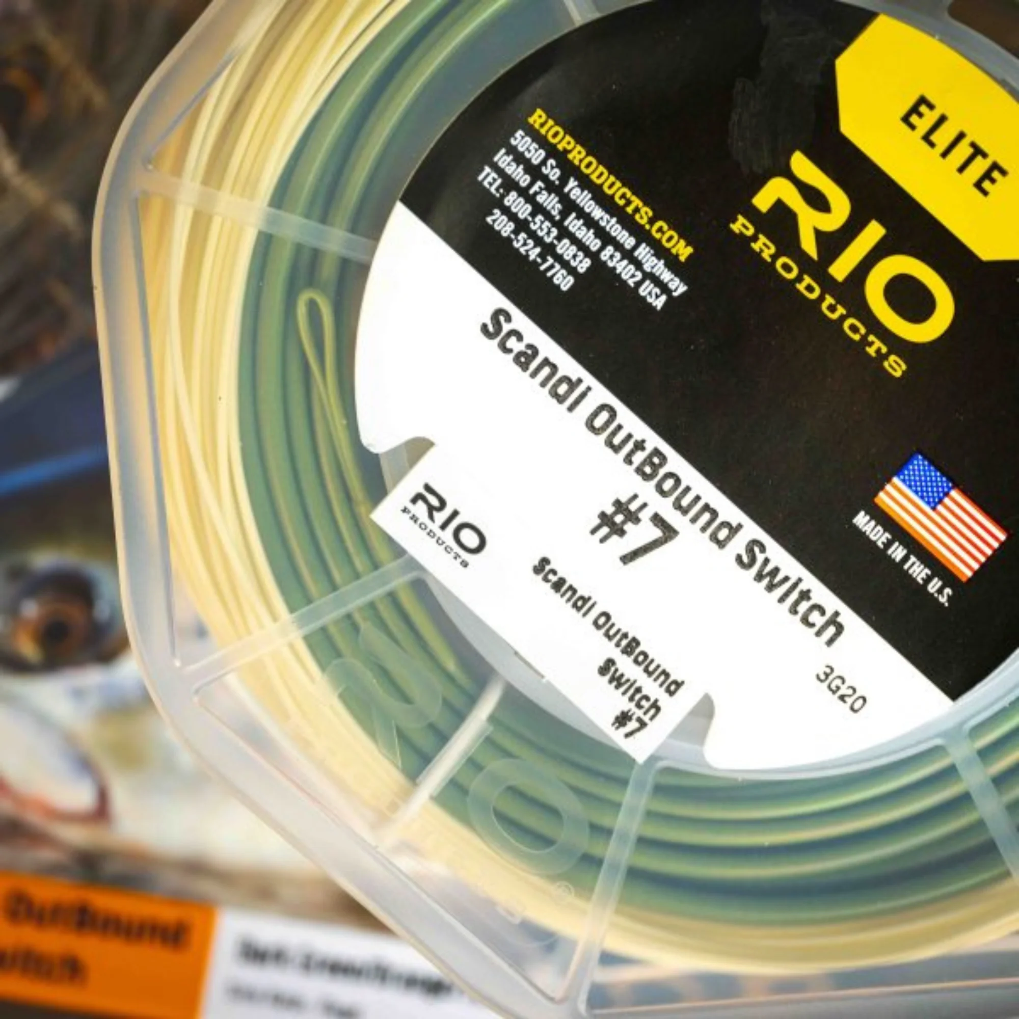RIO Elite Scandi Outbound Switch Fly Line (#8/Floating/110ft)(Dark Green/Orange/Yellow) - Image 5