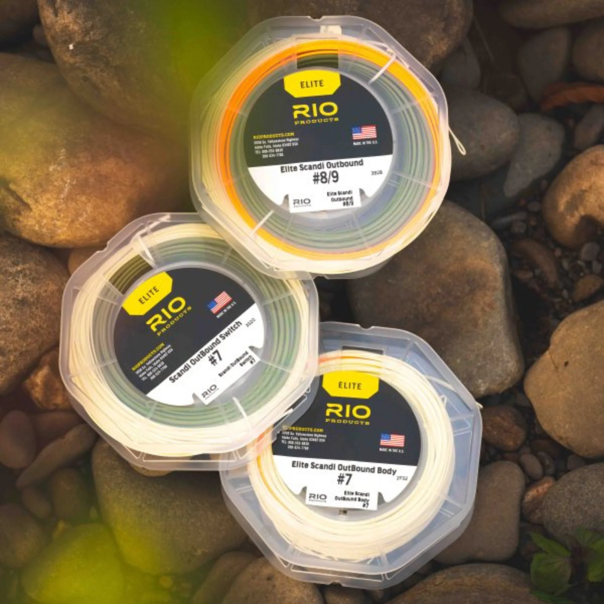 RIO Elite Scandi Outbound Switch Fly Line (#8/Floating/110ft)(Dark Green/Orange/Yellow) - Image 6