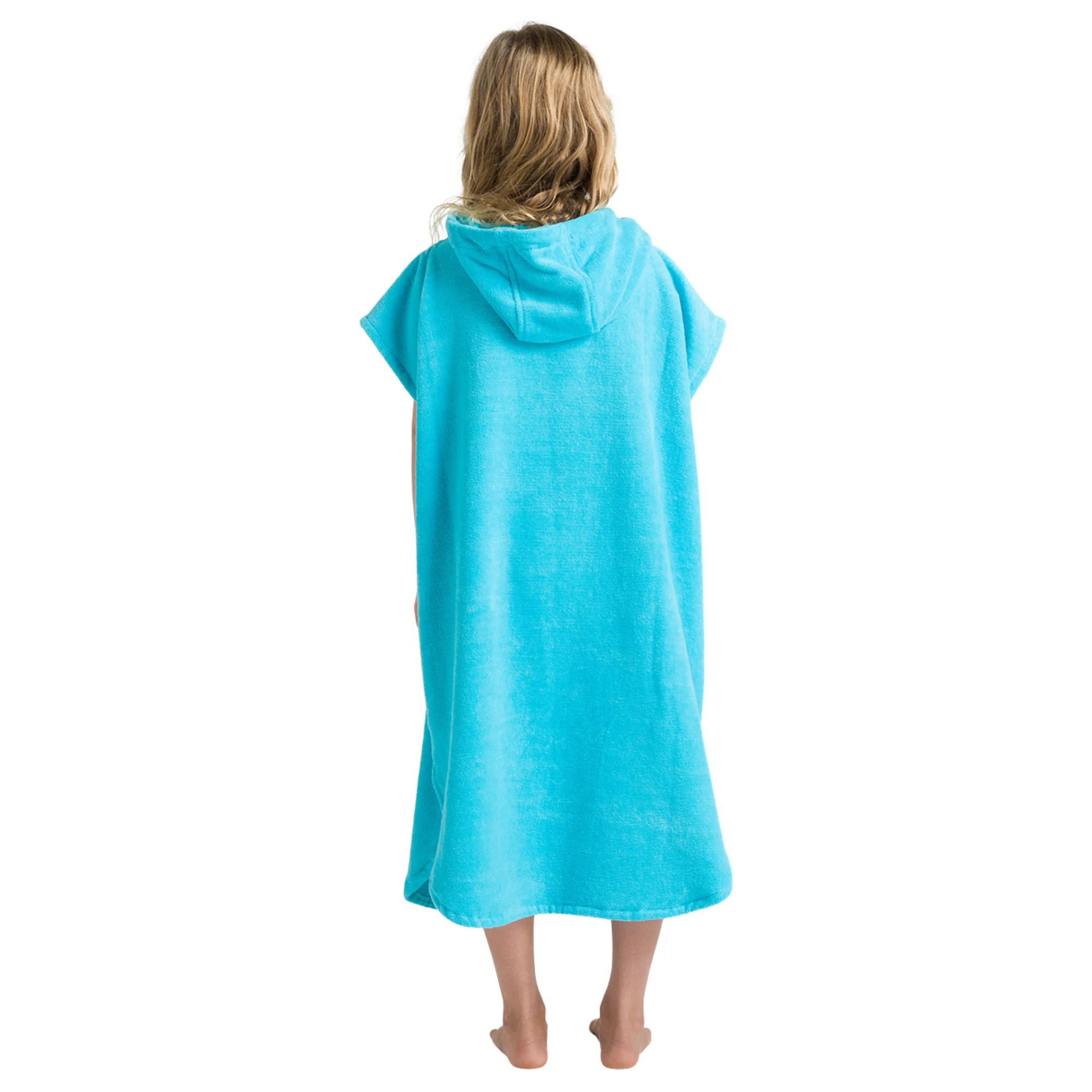 Robie Original - Junior Hooded Short Sleeve Changing Robe (Hawaiian Blue) - Image 8