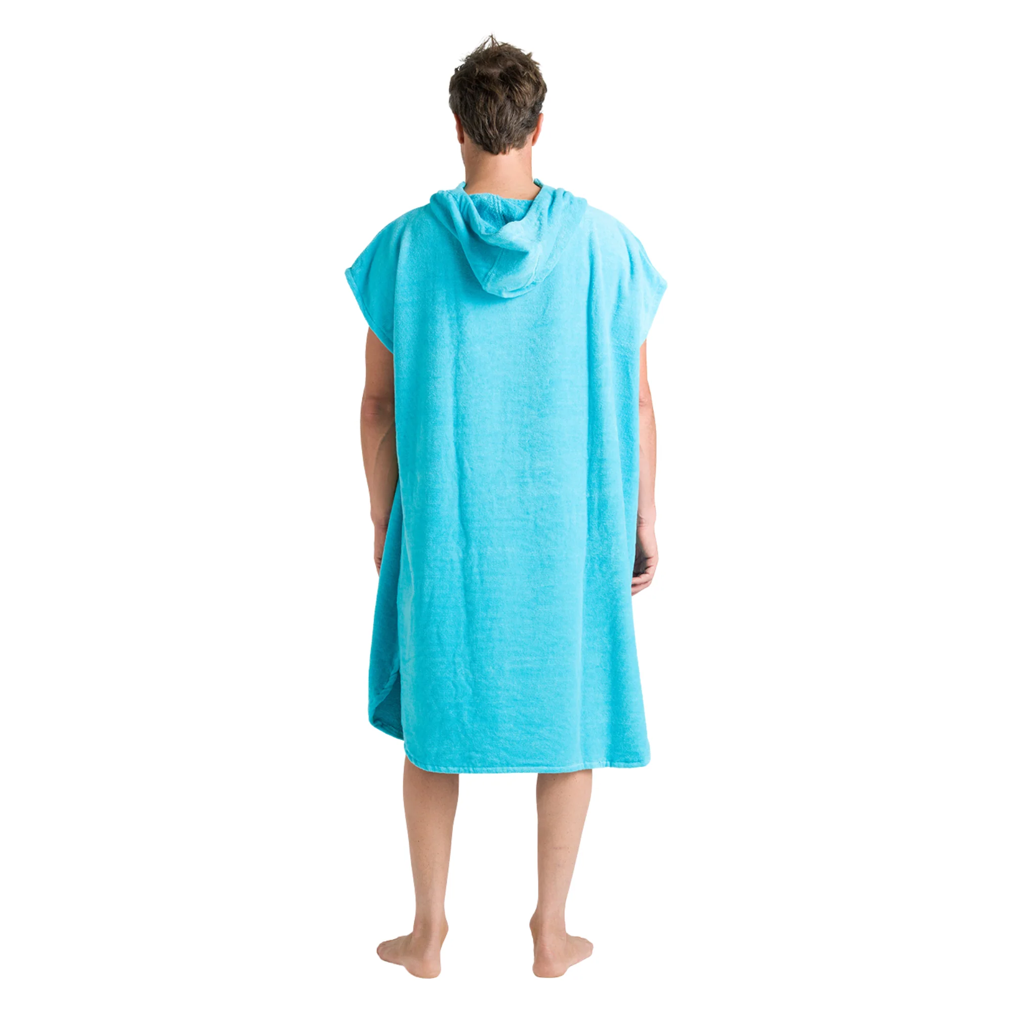 Robie Original - Adult Unisex Hooded Short Sleeve Changing Robe (Hawaiian Blue) - Image 10
