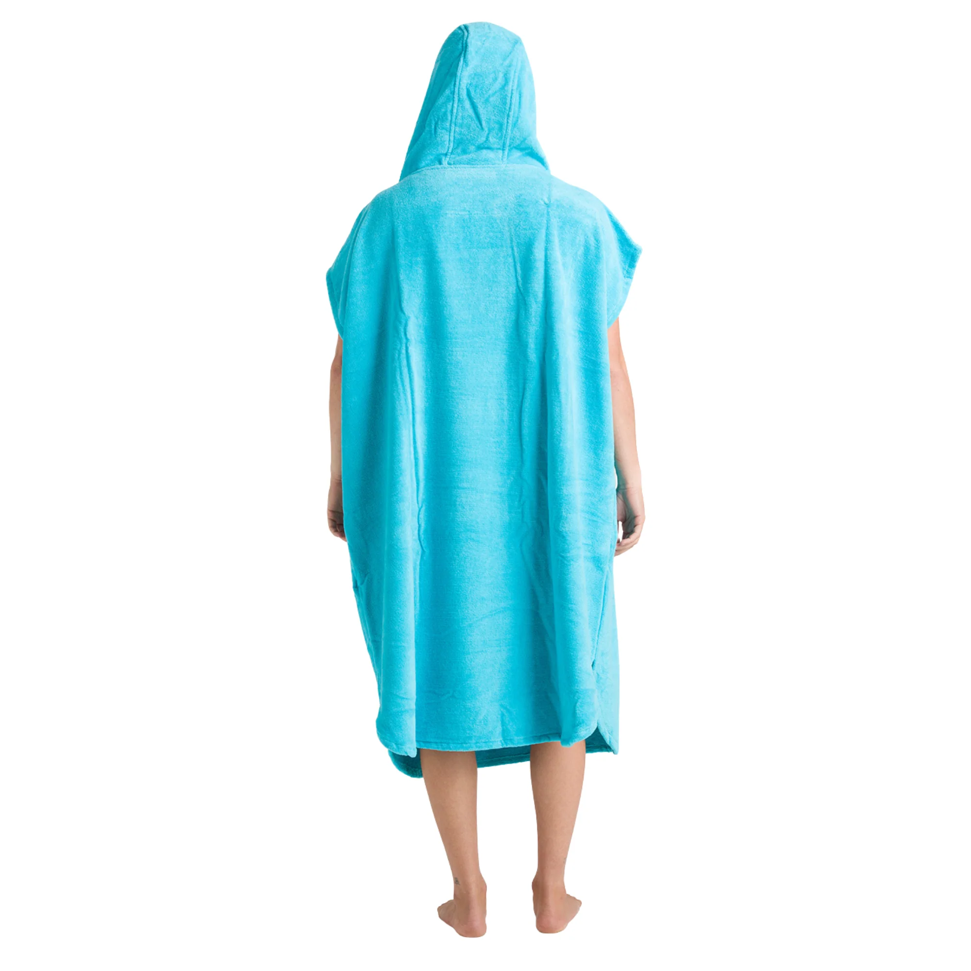 Robie Original - Adult Unisex Hooded Short Sleeve Changing Robe (Hawaiian Blue) - Image 12