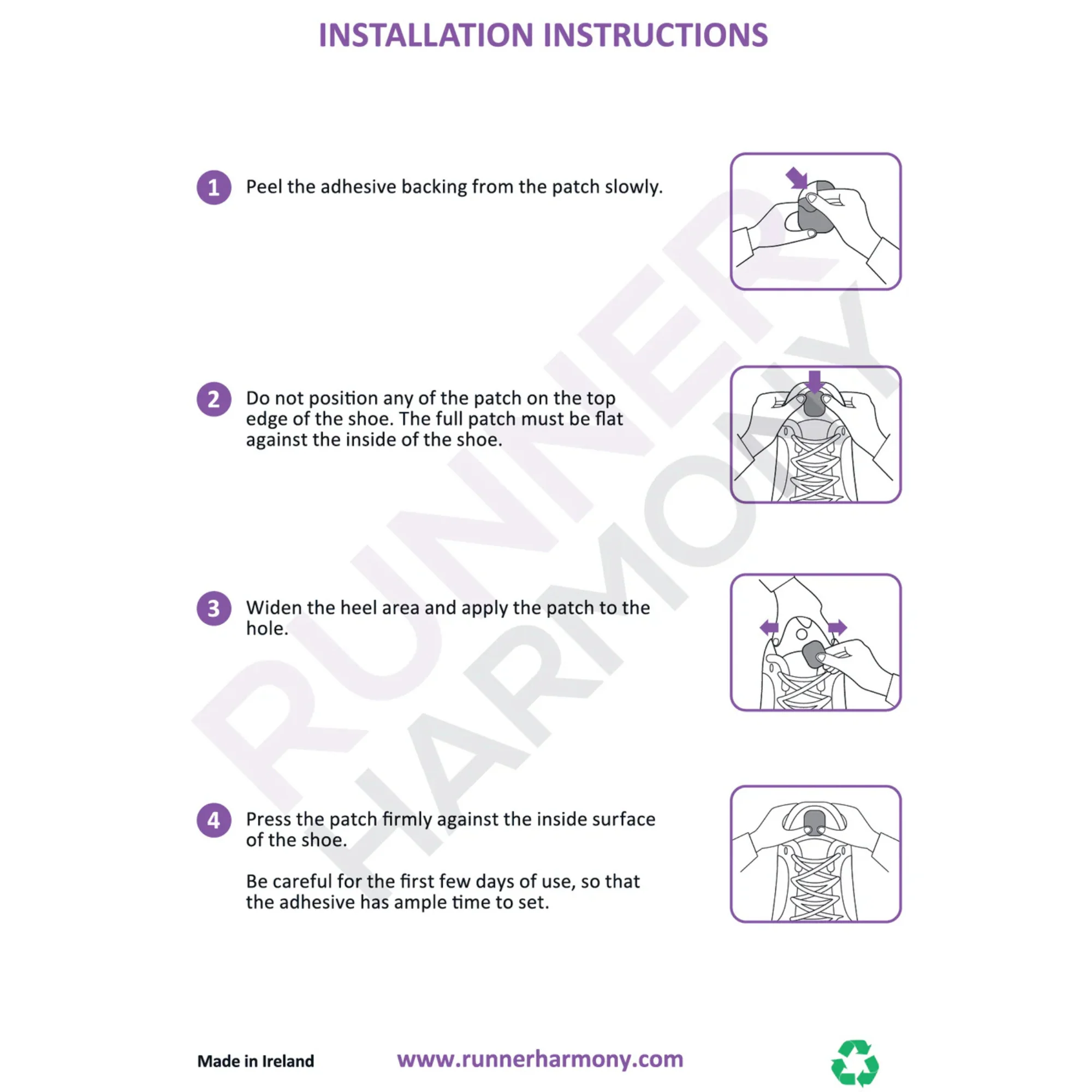 Runner Harmony Heel Repair Patches - Image 2