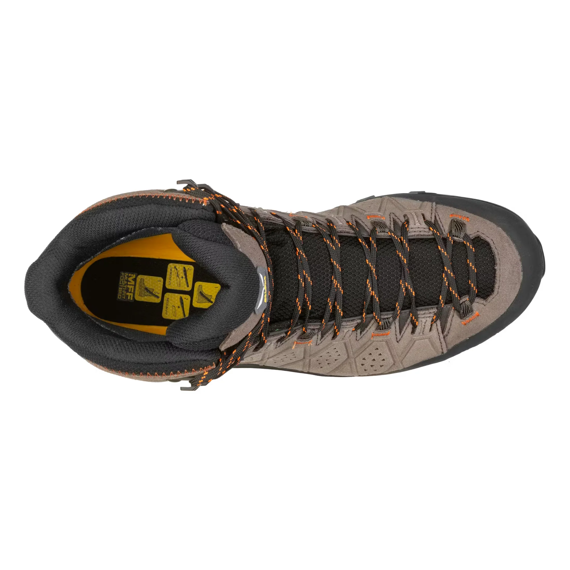 Salewa Men's Alp Trainer 2 Gore-Tex Mid Trail Boots (Wallnut/Fluo Orange) - Image 3