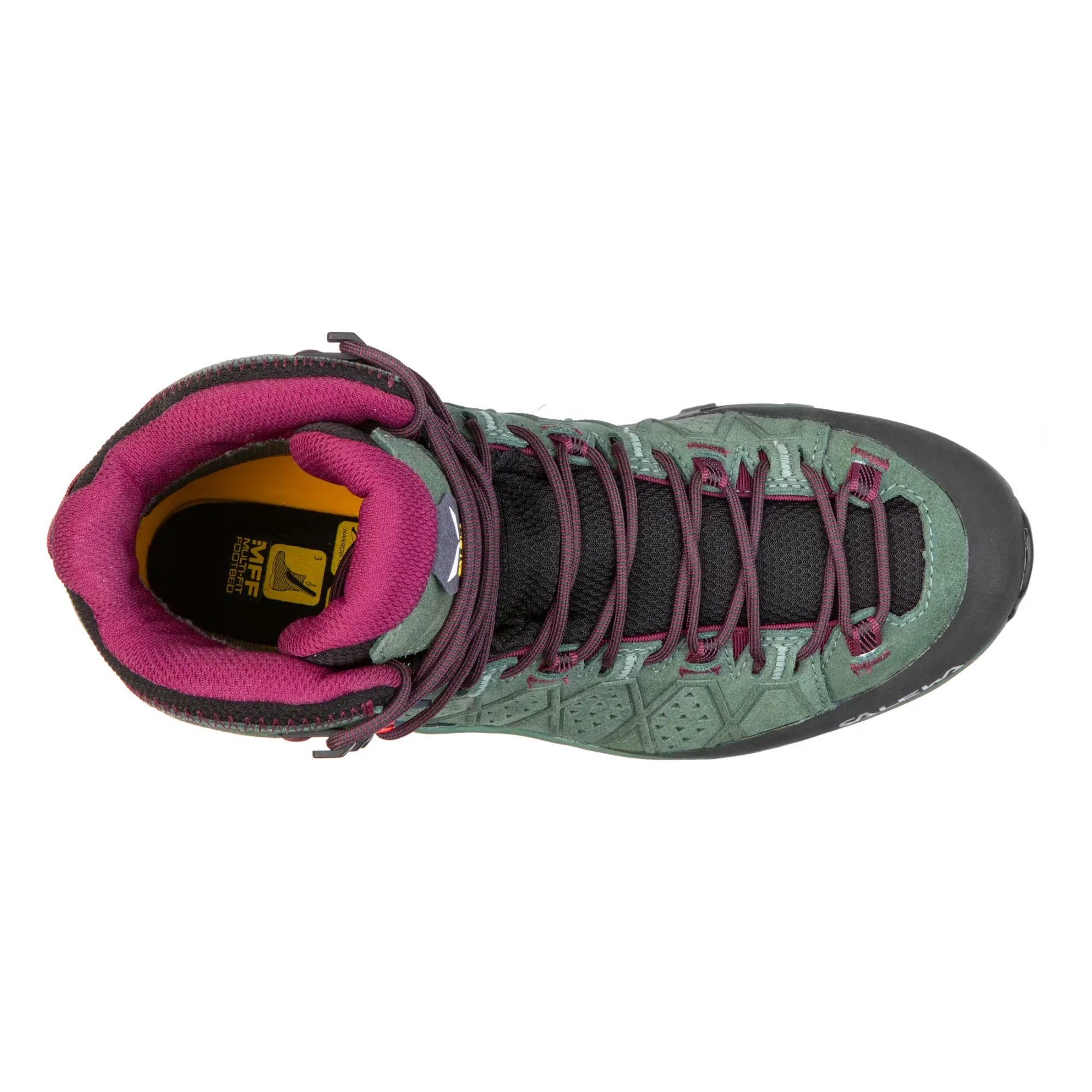 Salewa Women's Alp Trainer 2 Gore-Tex Mid Trail Boots (Duck Green/Rhododendon) - Image 3