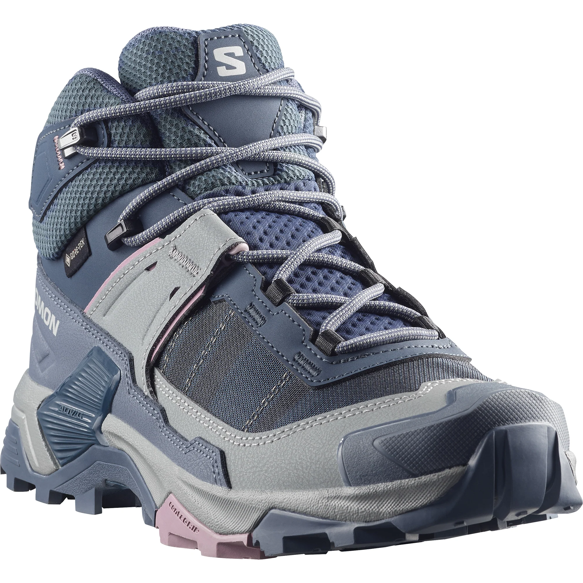 Salomon Women's X Ultra 5 Gore-Tex Mid Trail Boots (Spellbound/Monument/Dusky Orchid) - Image 3