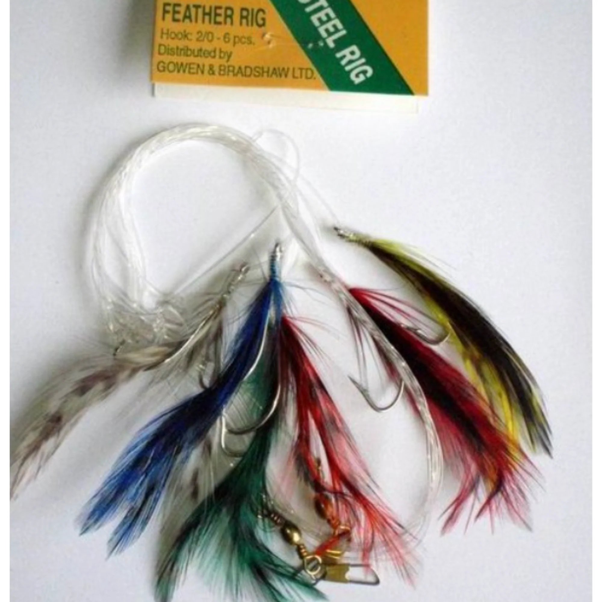 Gowen & Bradshaw Saltwater Celtic Mackerel Feather 6 Hook Rig (Size 2/0) - Image 2