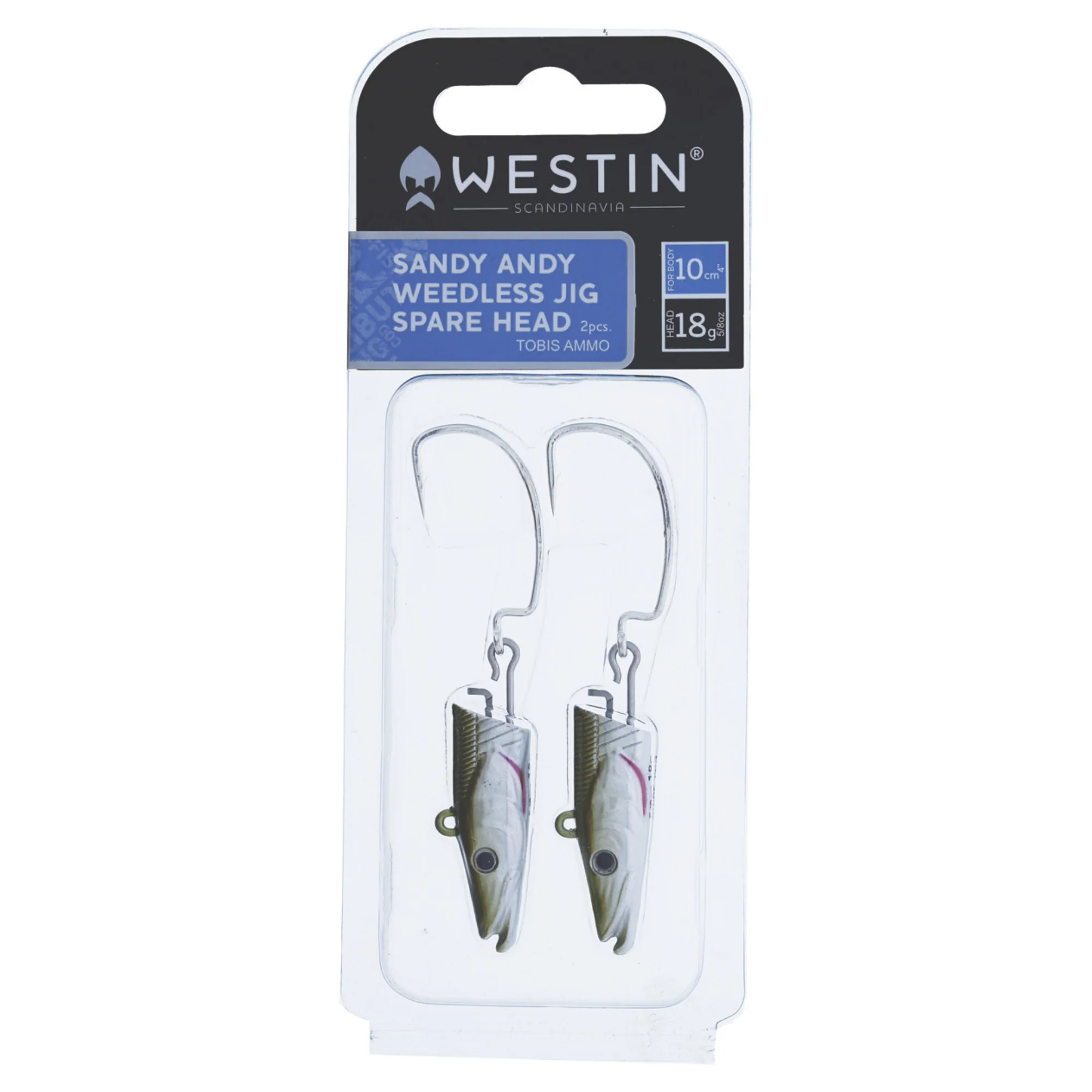 Westin Sandy Andy Weedless Spare Jig Head (13g/7.5cm)(2 Pack)(Silver) - Image 2