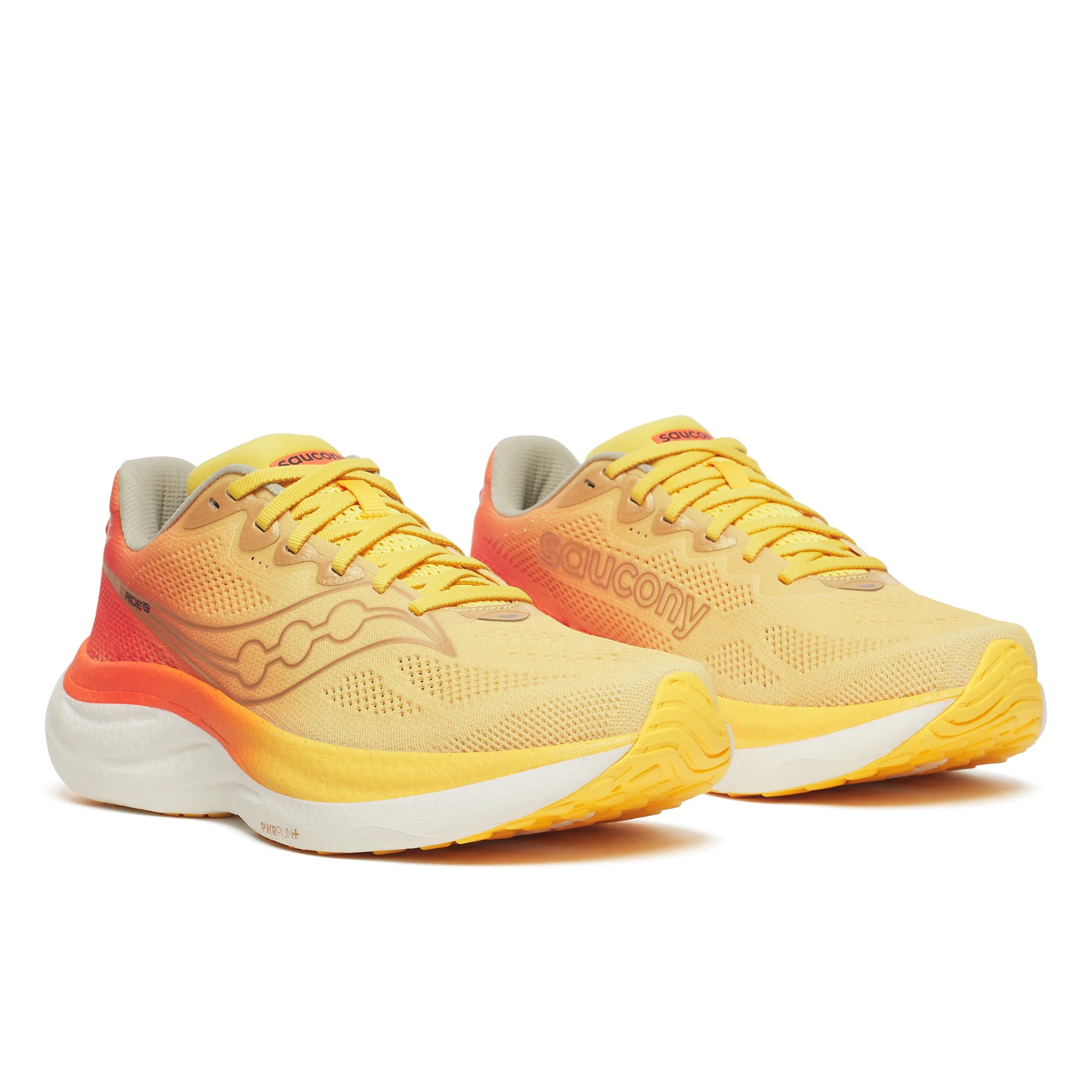 Saucony Men's Ride 19 Running Shoes (Sunrise) - Image 4