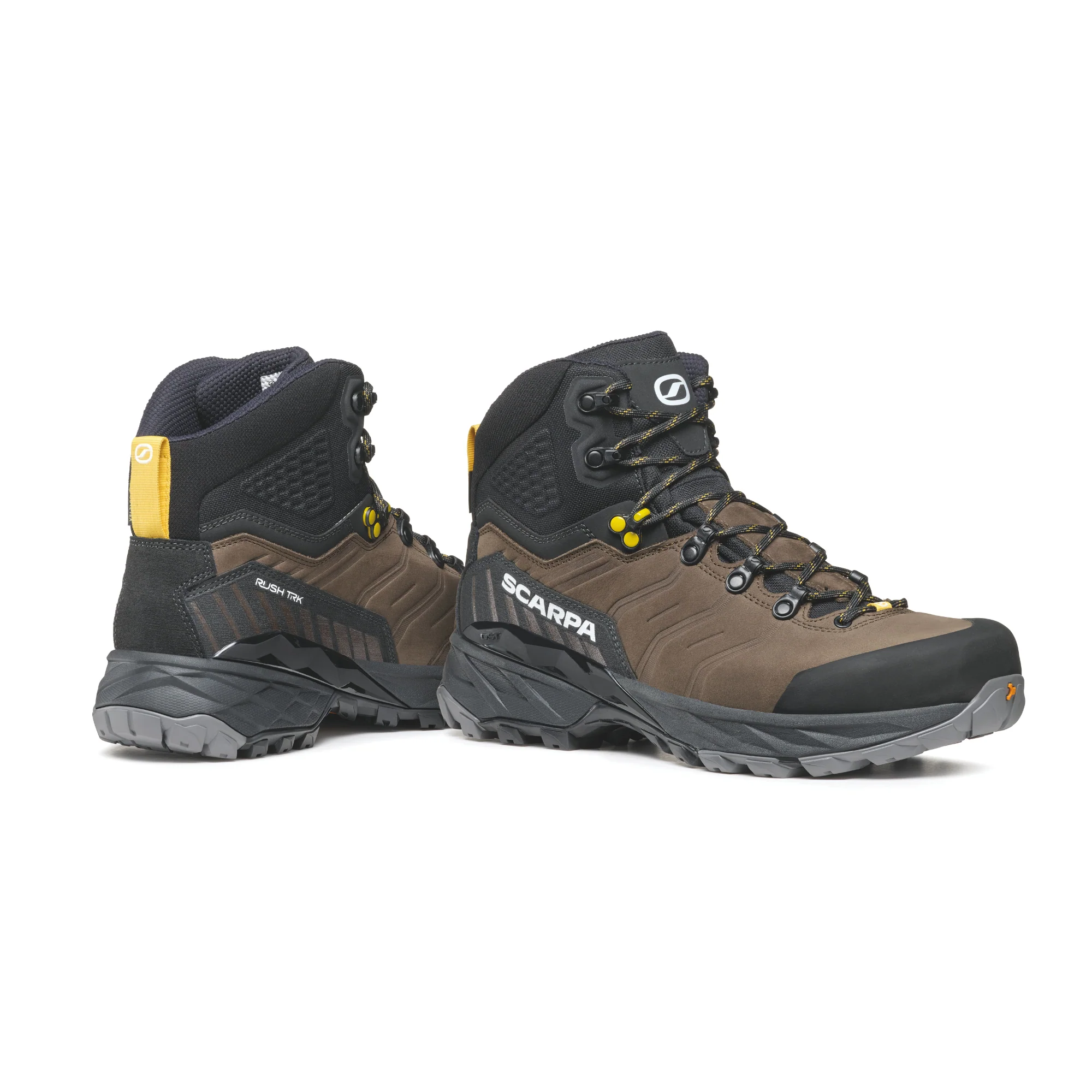 Scarpa Men's Rush Trek Pro Gore-Tex Hillwalking Boots (Volcano/Mustard) - Image 5