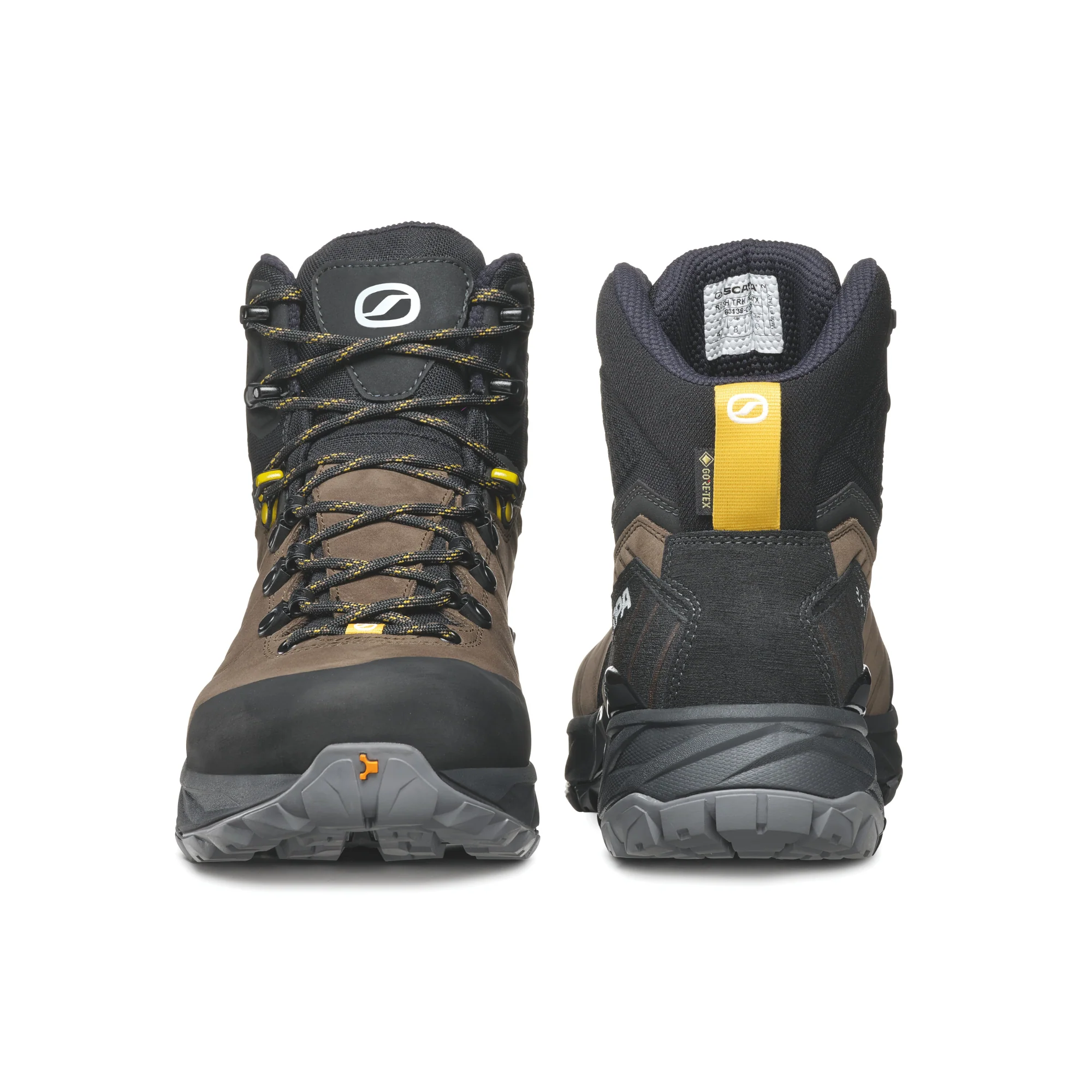 Scarpa Men's Rush Trek Pro Gore-Tex Hillwalking Boots (Volcano/Mustard) - Image 6