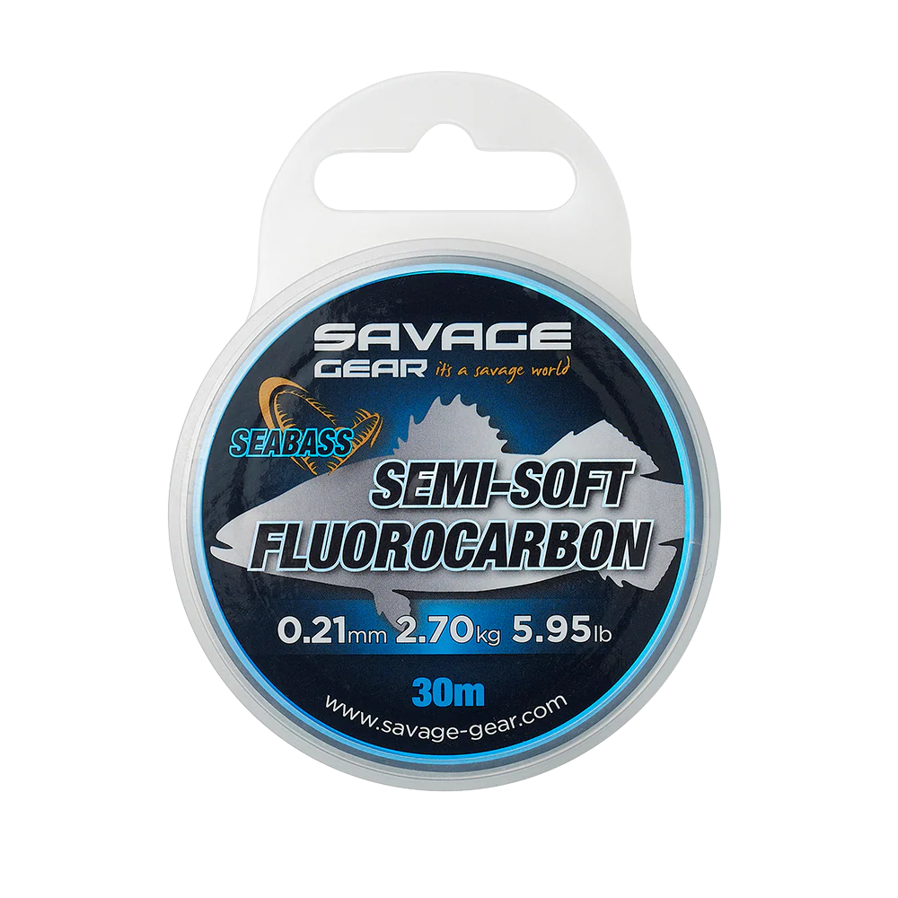 Savage Gear Semi Soft Fluorocarbon Seabass Line (0.35mm/14.81lb/30m)