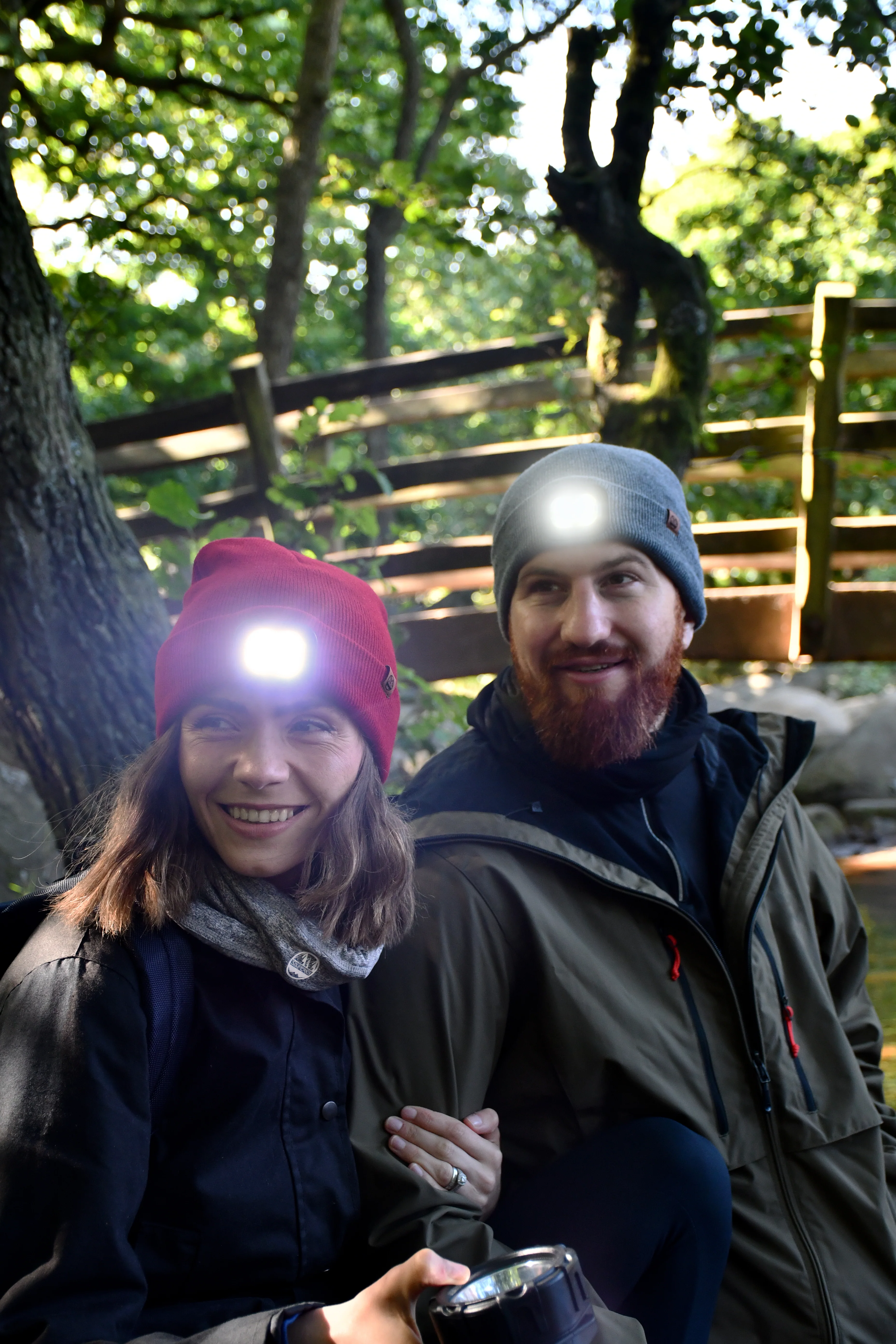 Six Peaks Unisex LED Lighted Beanie Hat (Grey) - Image 12
