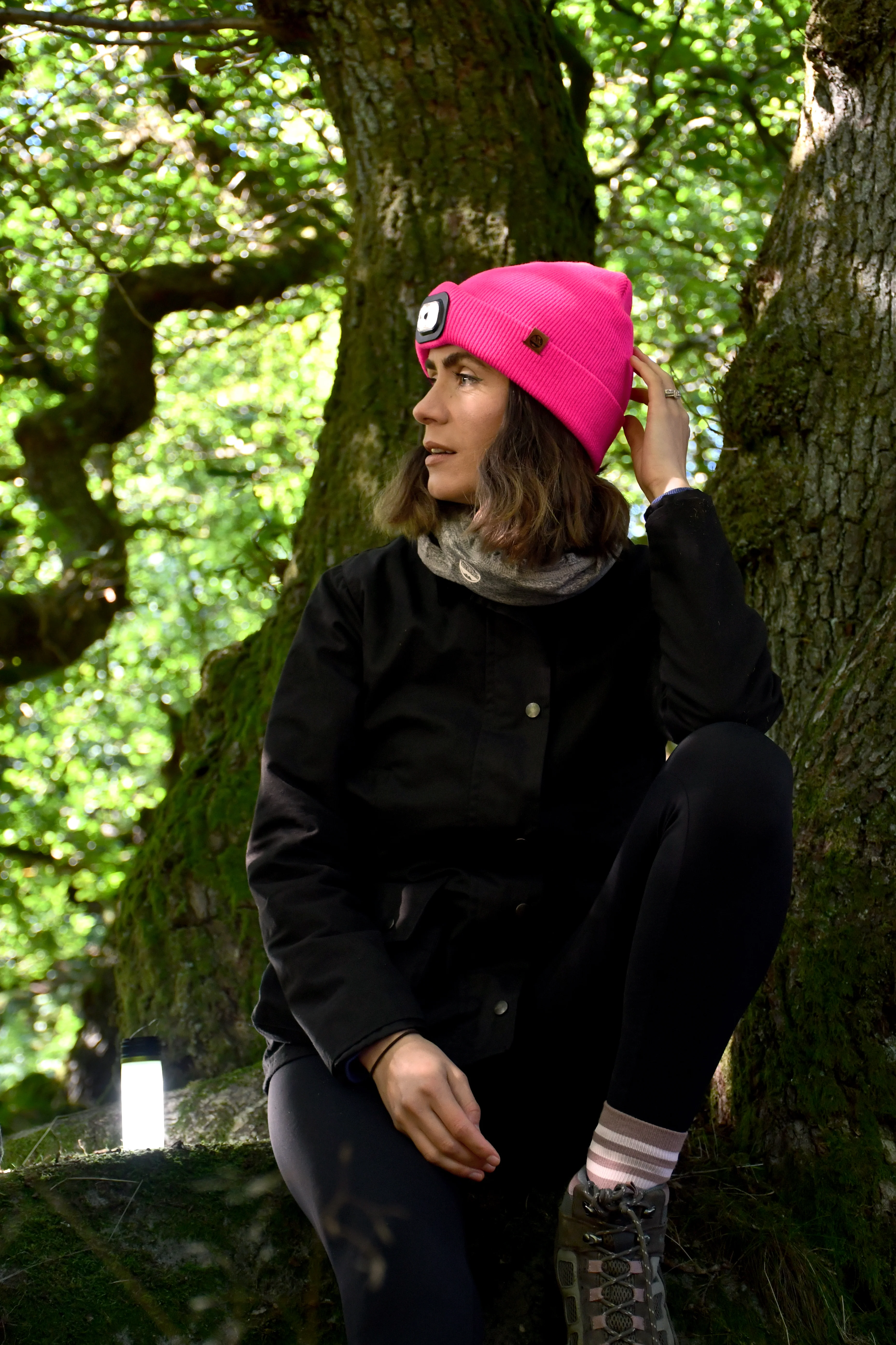 Six Peaks Unisex LED Lighted Beanie Hat (Pink) - Image 12