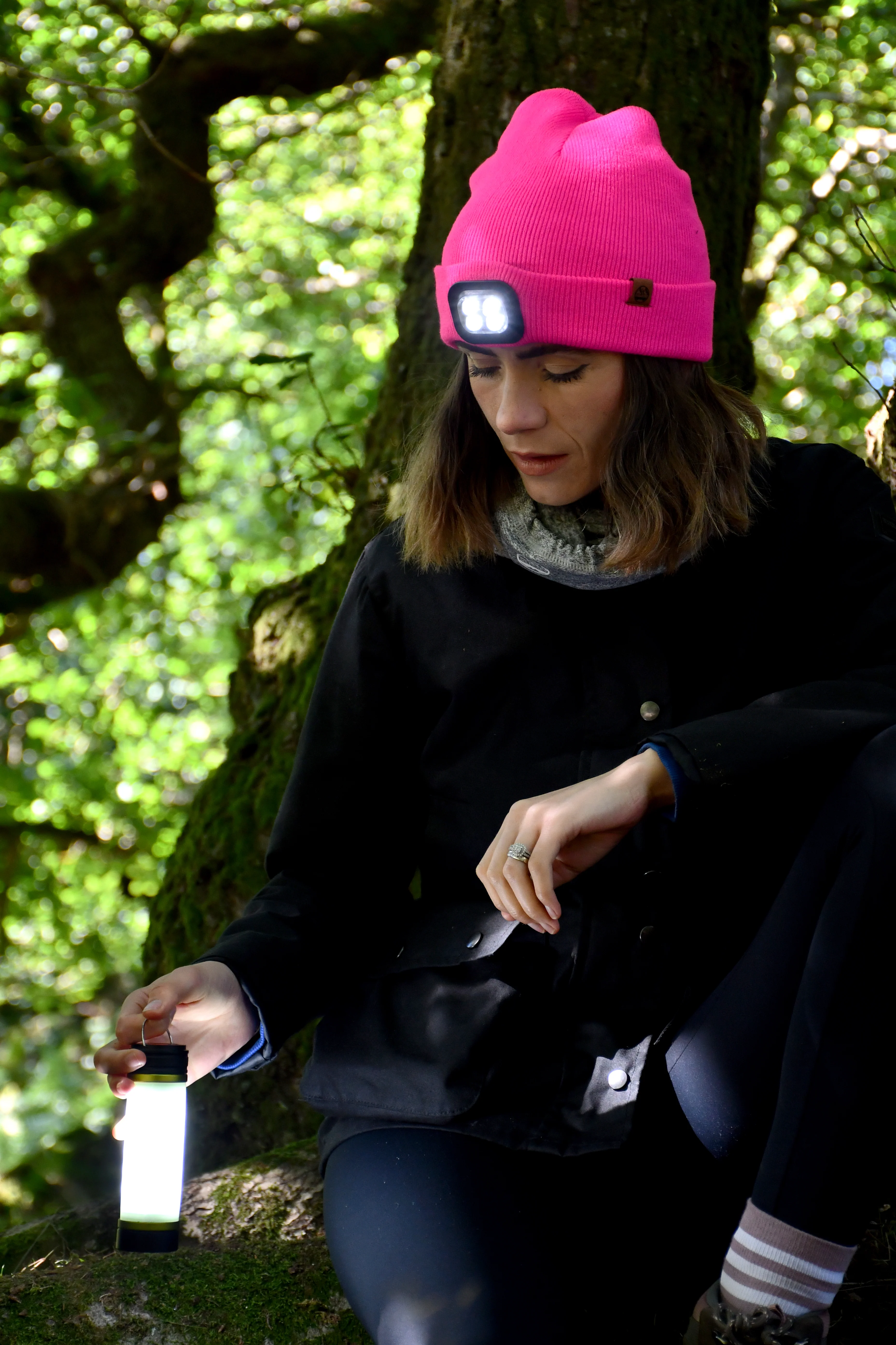 Six Peaks Unisex LED Lighted Beanie Hat (Pink) - Image 14