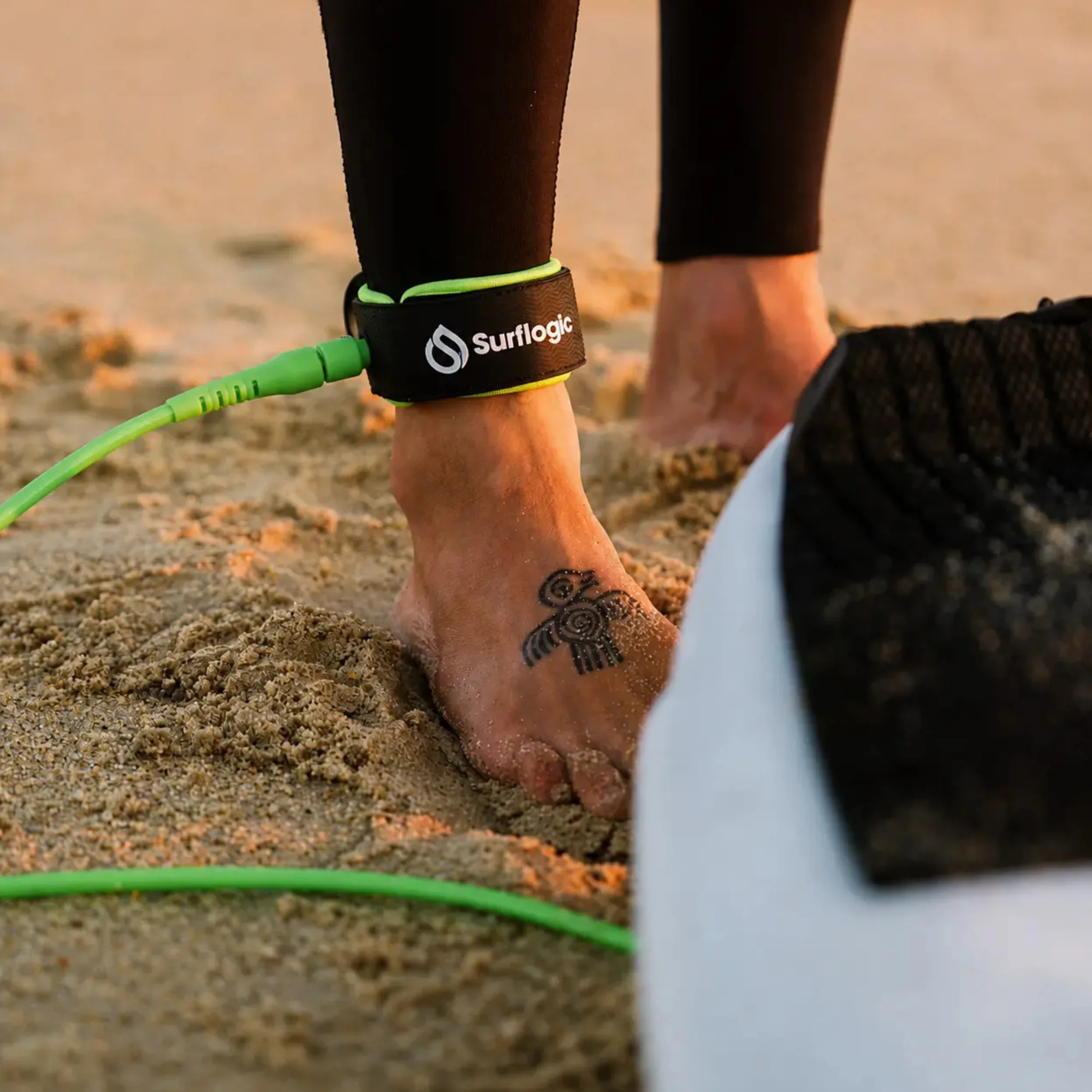 Surflogic 7ft Leash Pro Surf Ankle Leash (Lime) - Image 3