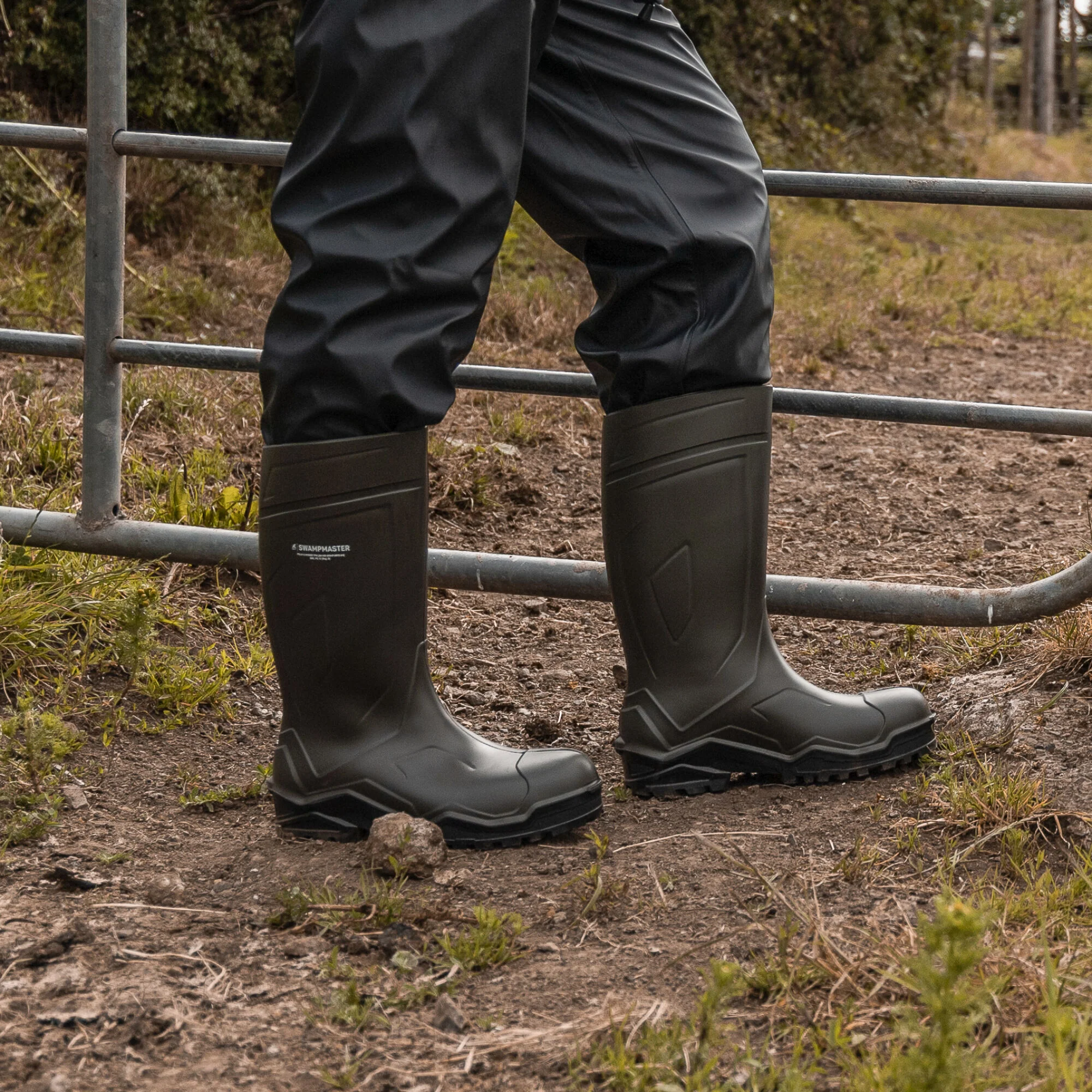 Swampmaster Unisex Pro Champion+ PU Non-Safety Wellies (Green) - Image 5