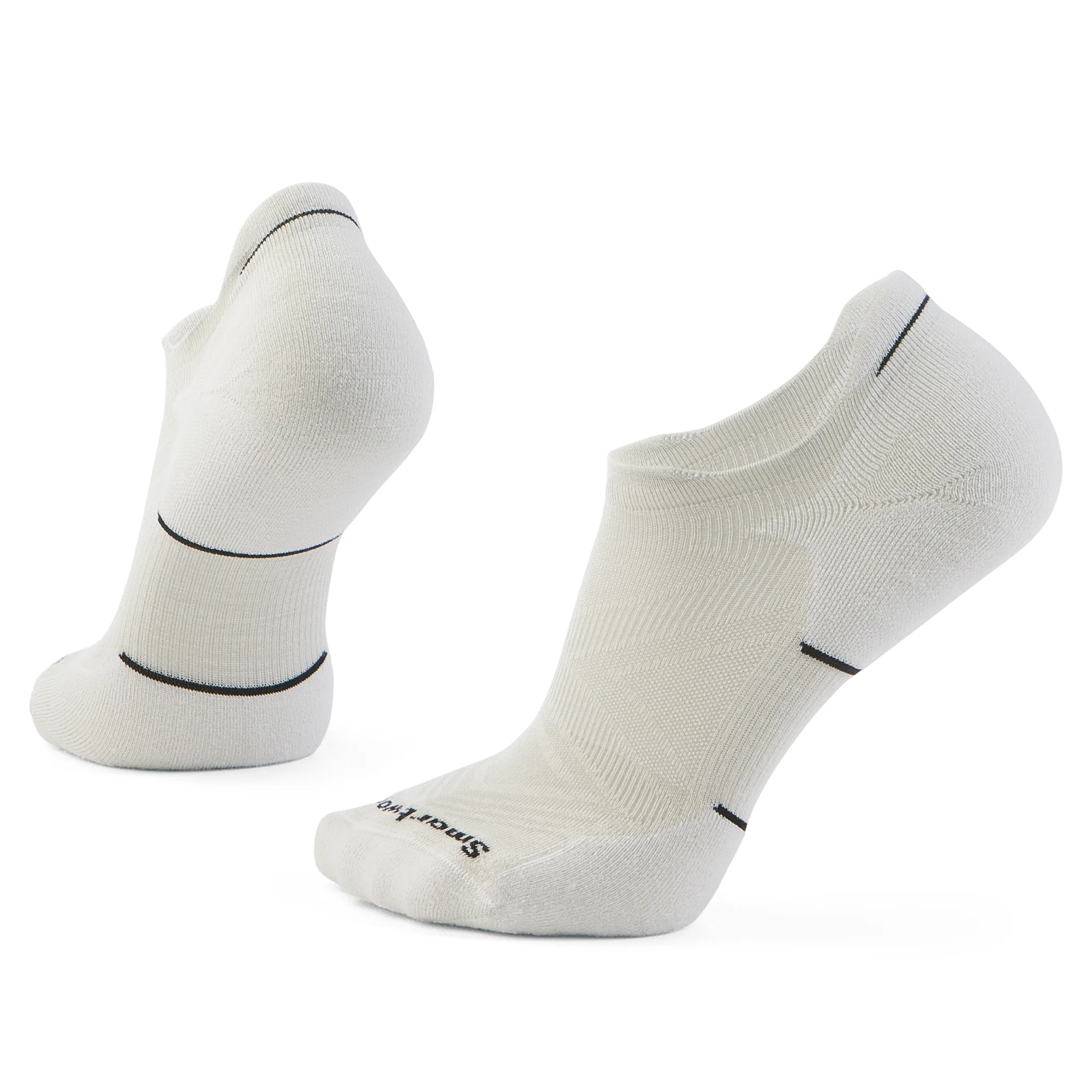 Smartwool Men's Targeted Cushion Merino Blend Low Ankle Run Socks (Black/White)