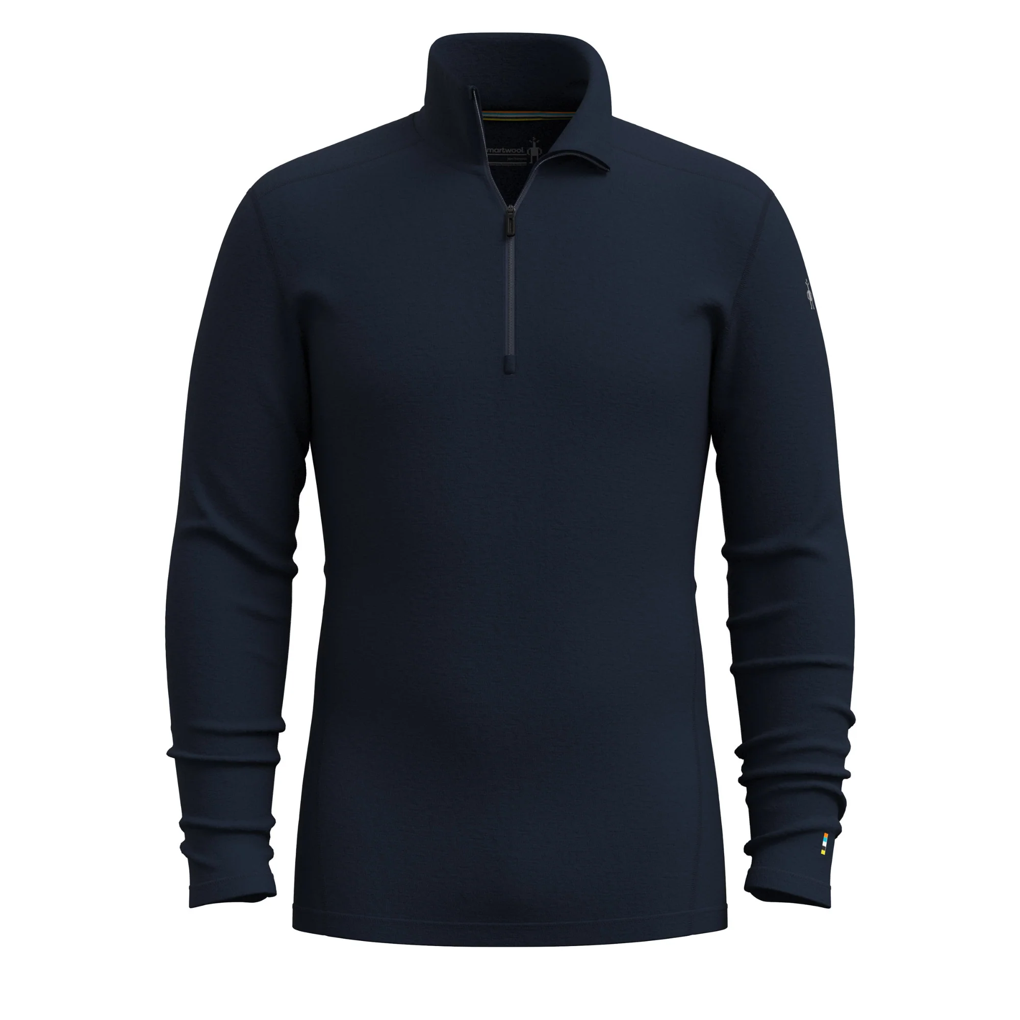 Smartwool Men's Classic Thermal Merino 250 Quarter Zip Long Sleeve Base Layer Top (Deep Navy) - Image 5