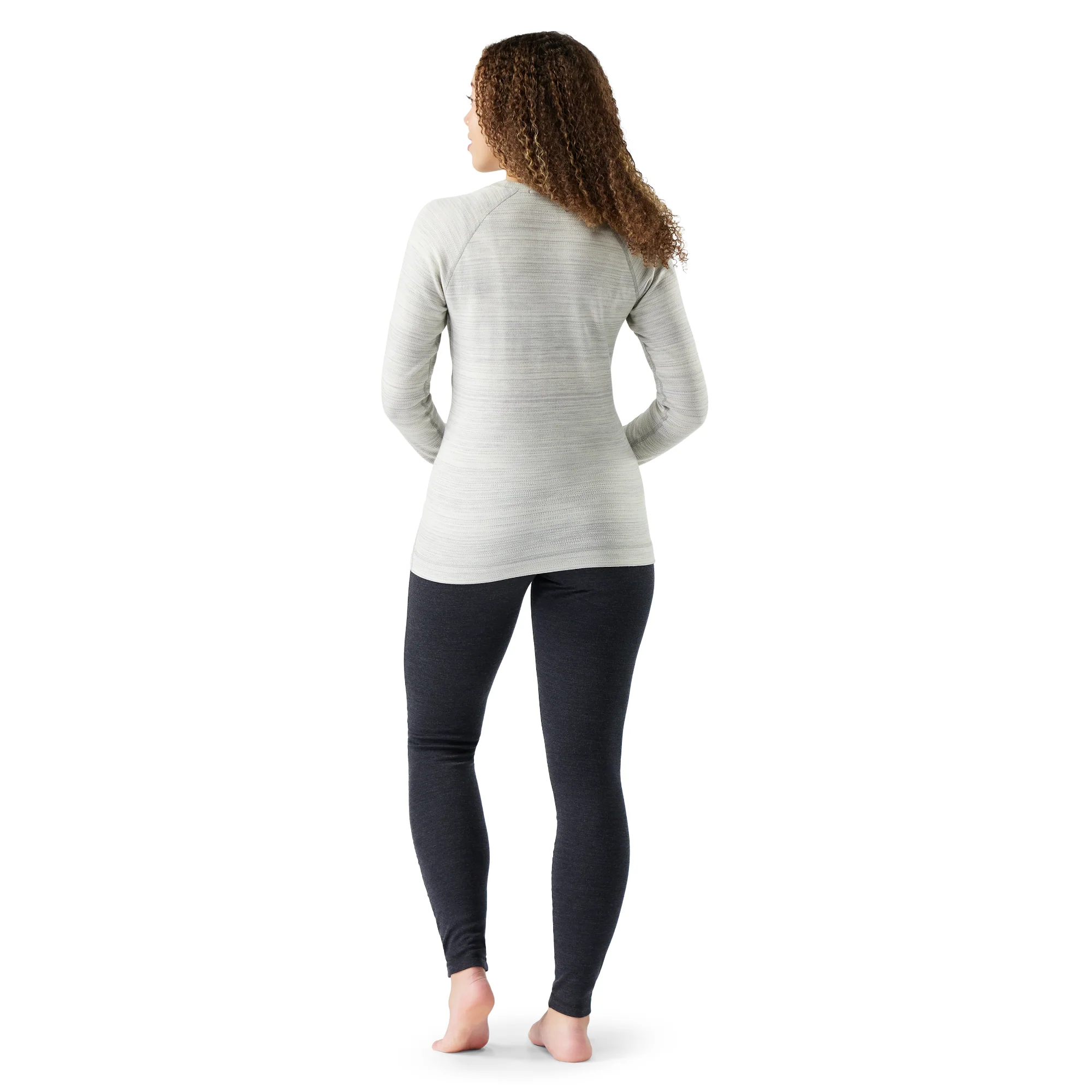 Smartwool Women's Classic Thermal Merino 250 Long Sleeve Crew Neck Base Layer Top (Light Grey Colour Shift) - Image 3