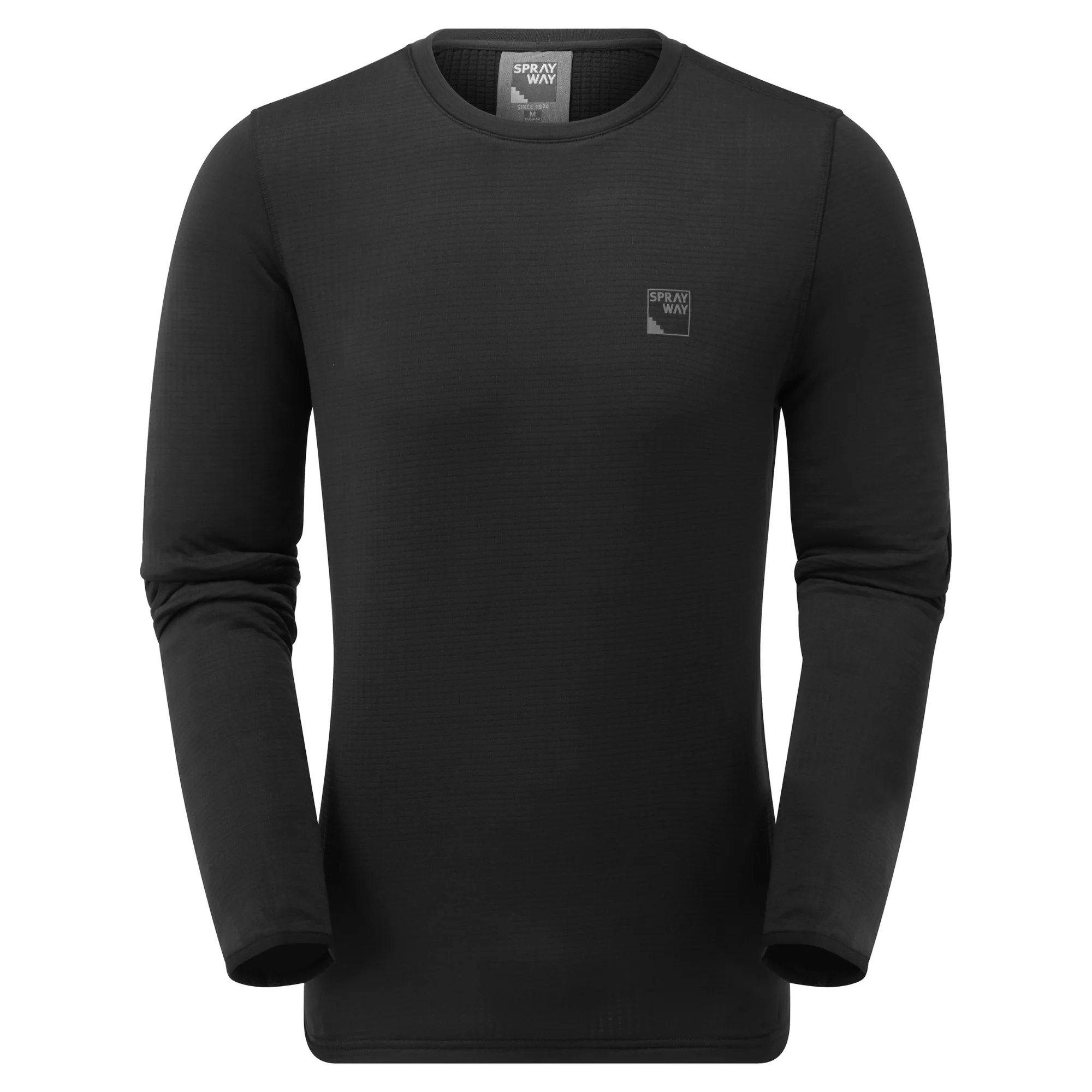 Sprayway Men's Dornie Crew Neck Long Sleeve Base Layer Top (Black) - Image 5