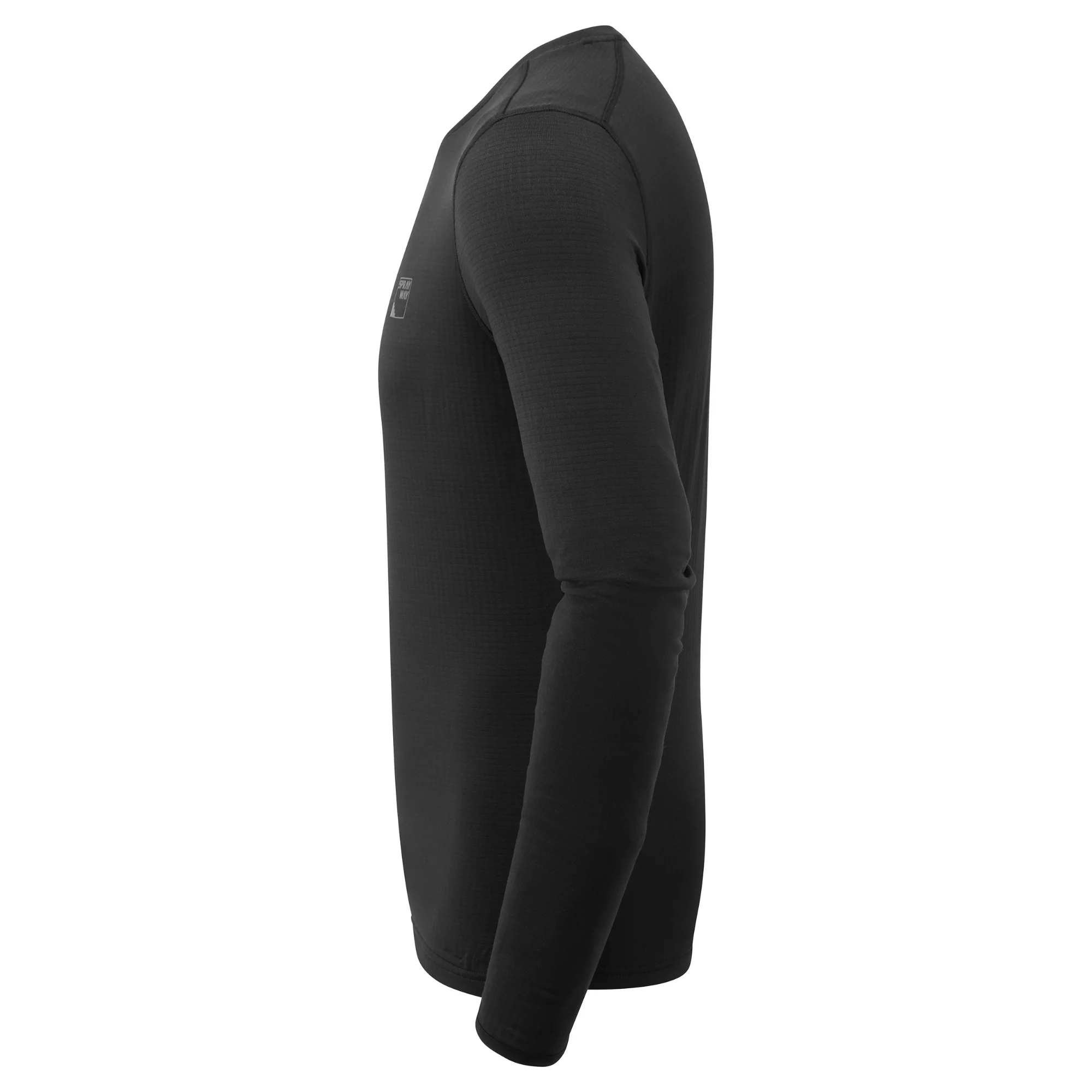 Sprayway Men's Dornie Crew Neck Long Sleeve Base Layer Top (Black) - Image 6