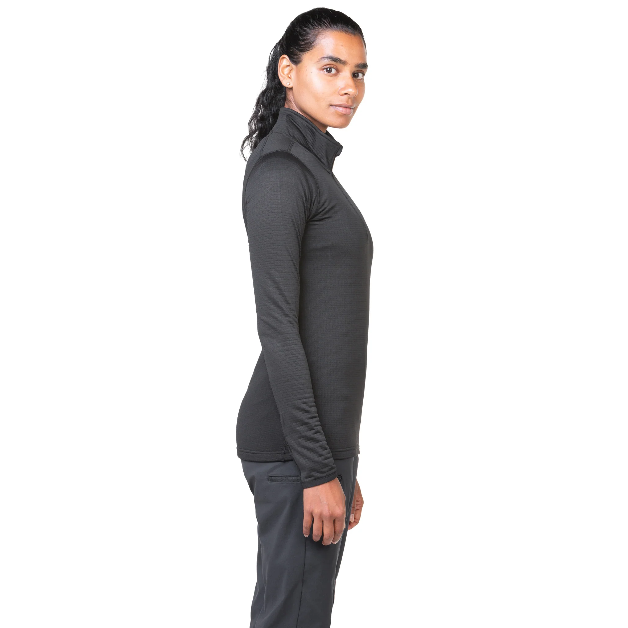 Sprayway Women's Effra Half Zip Base Layer Top (Black) - Image 2