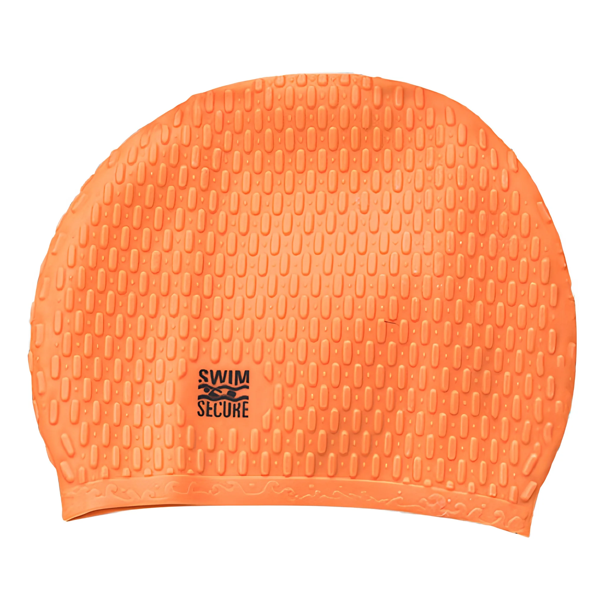 Swim Secure Unisex Bubble Swim Hat (Orange)