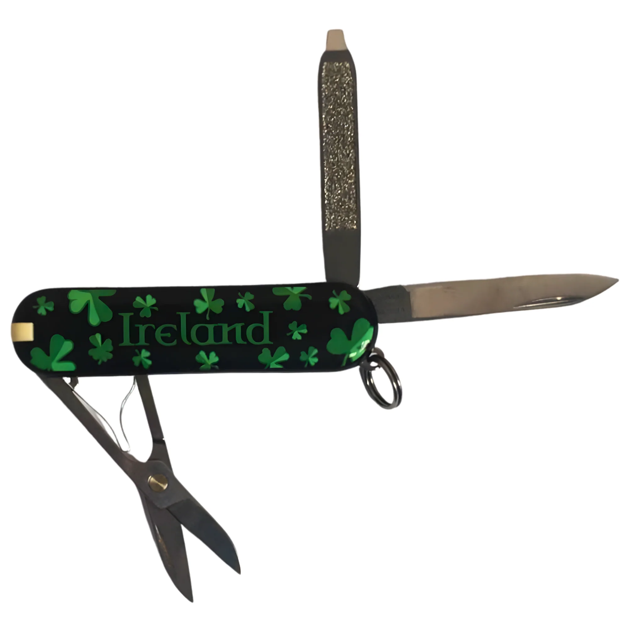 Victorinox Swiss Army Knife: Classic Collection (Black With Shamrocks)