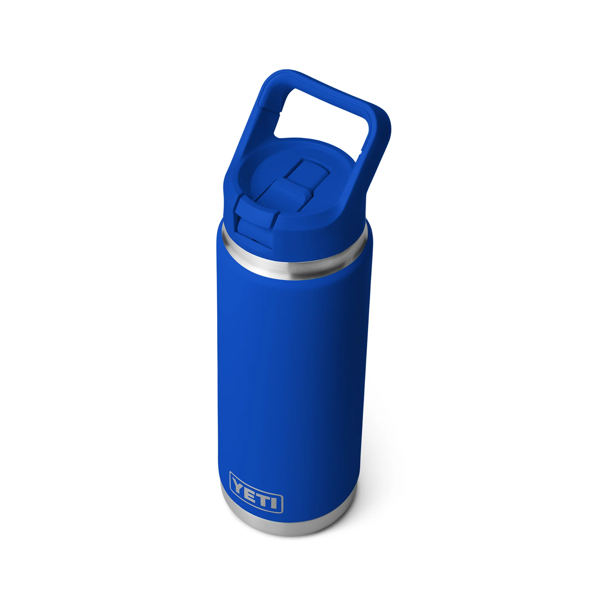 Yeti Rambler 26oz/769ml Insulated Bottle with Colour Straw Cap (Royal Blue) - Image 5