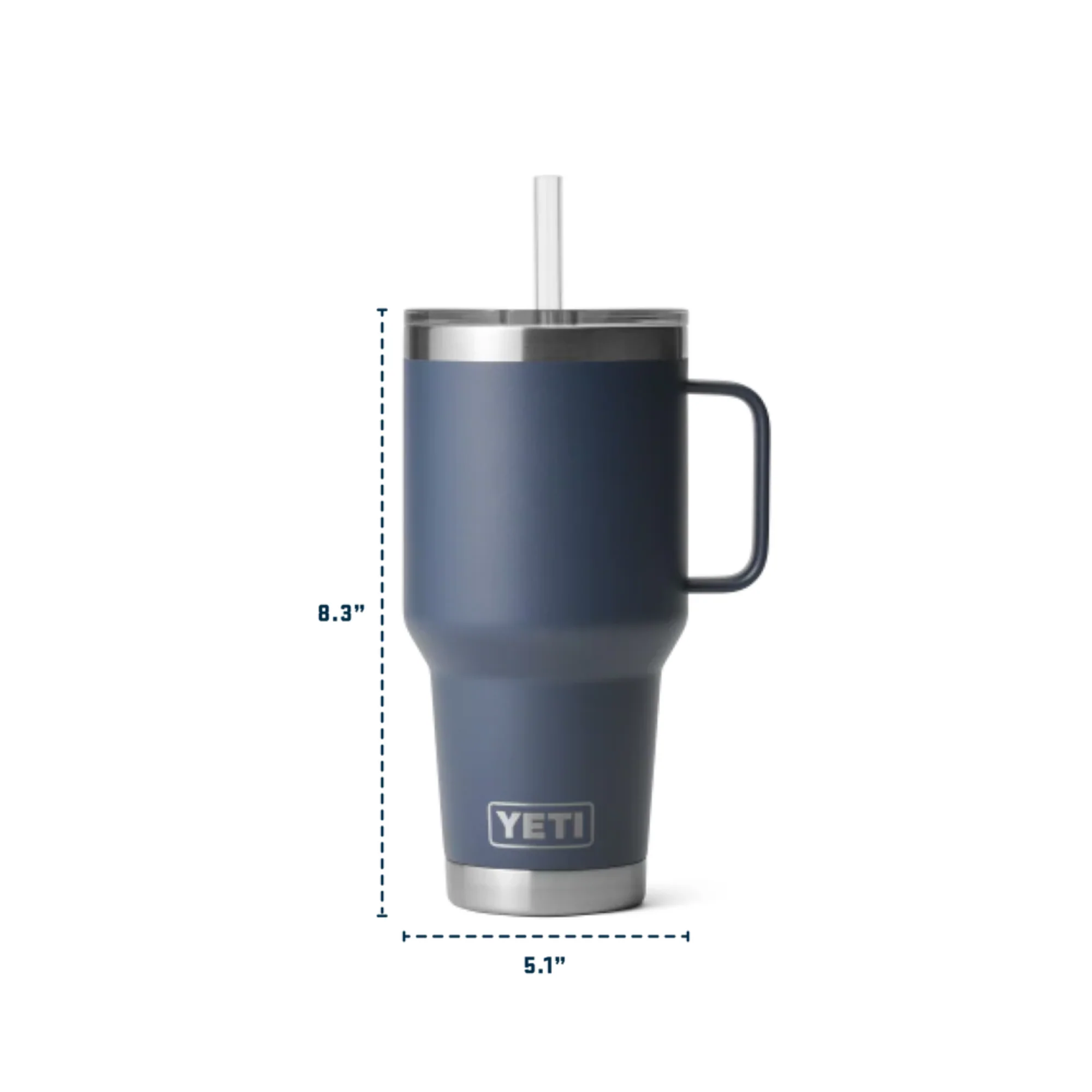 Yeti Rambler 35oz/1L Mug with Straw Lid (King Crab) - Image 5