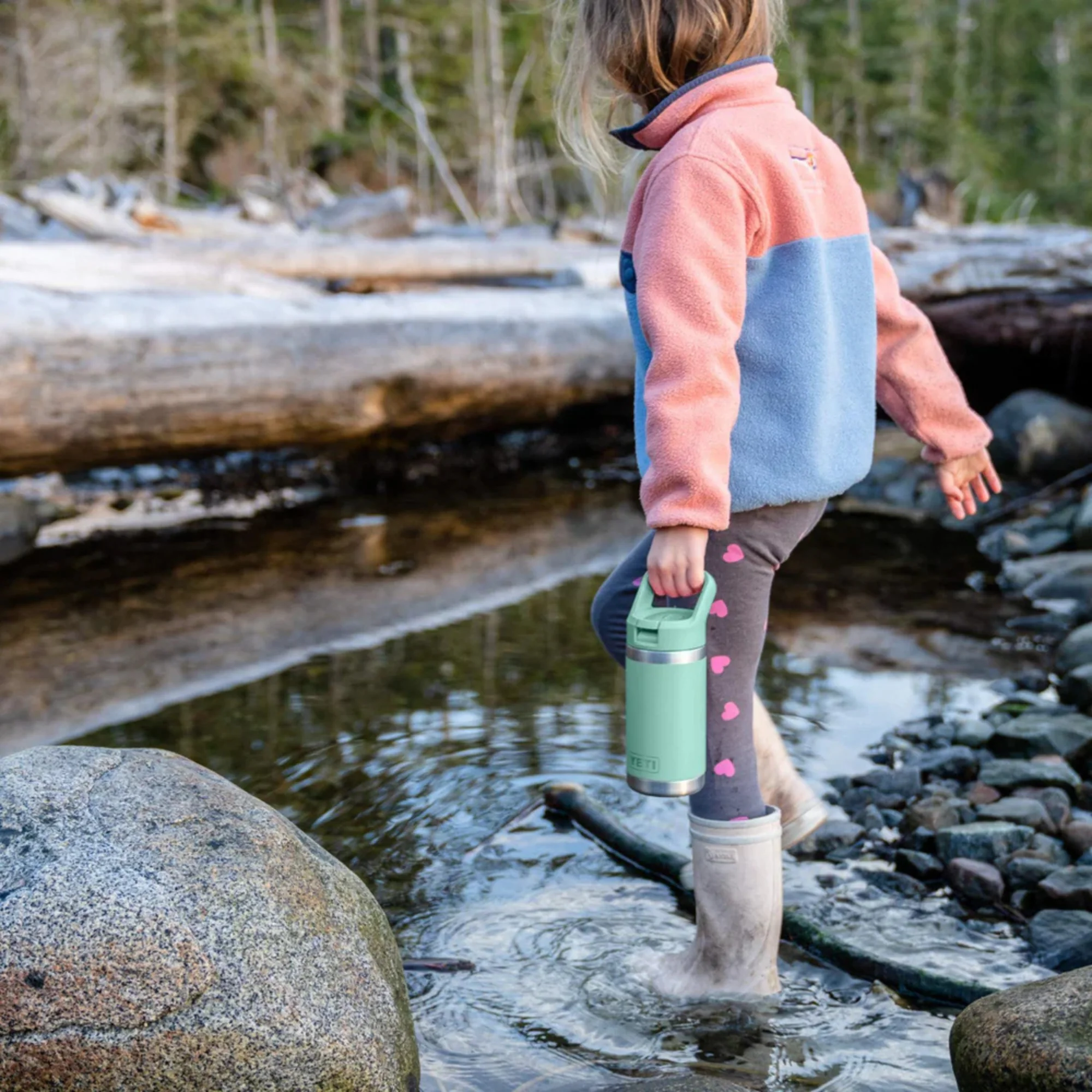 Yeti Rambler 12oz/355ml Junior Bottle with Colour Straw Cap (Tropical Pink) - Image 6