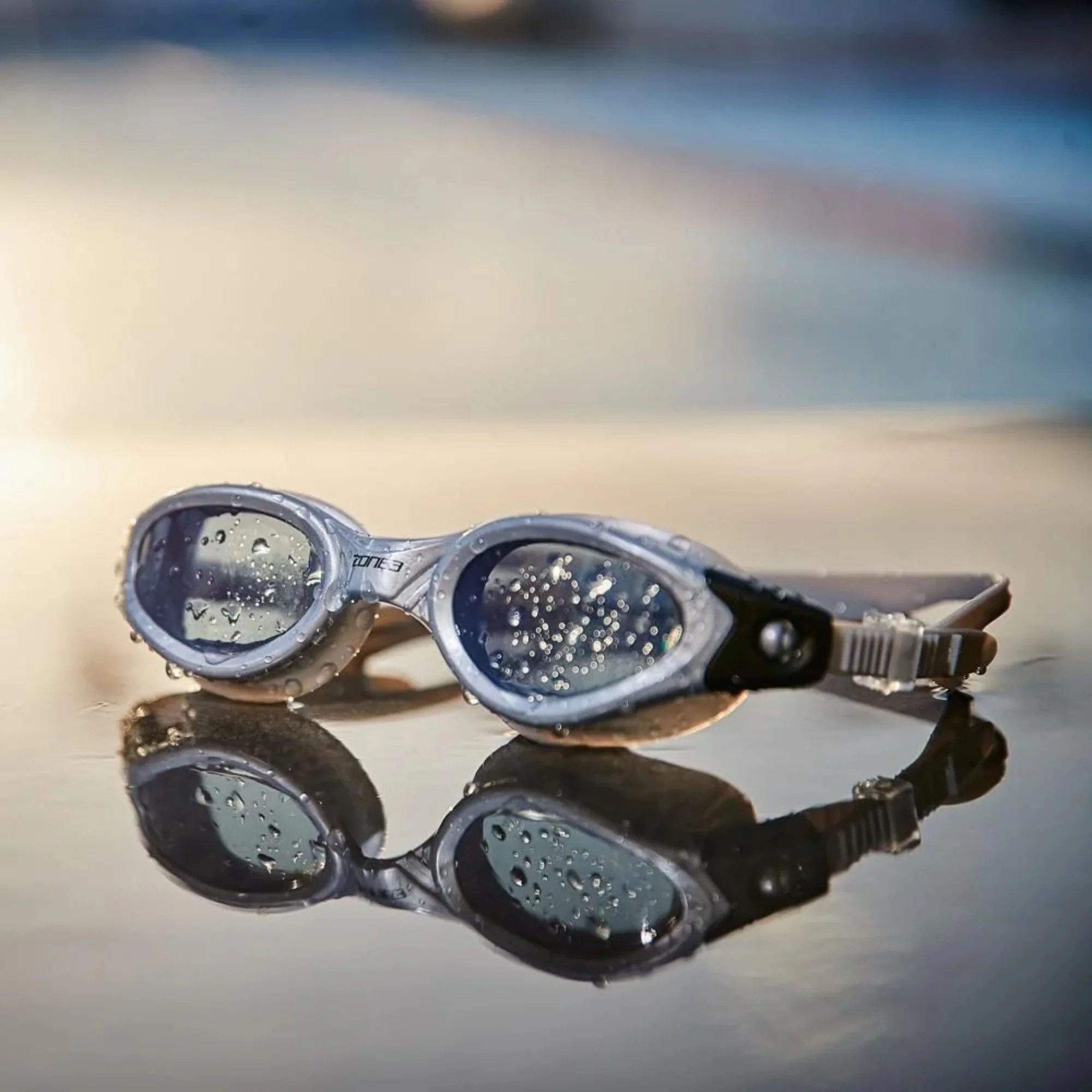Zone 3 Apollo Smoke Tinted Lens Swim Goggles (Silver/Grey) - Image 3