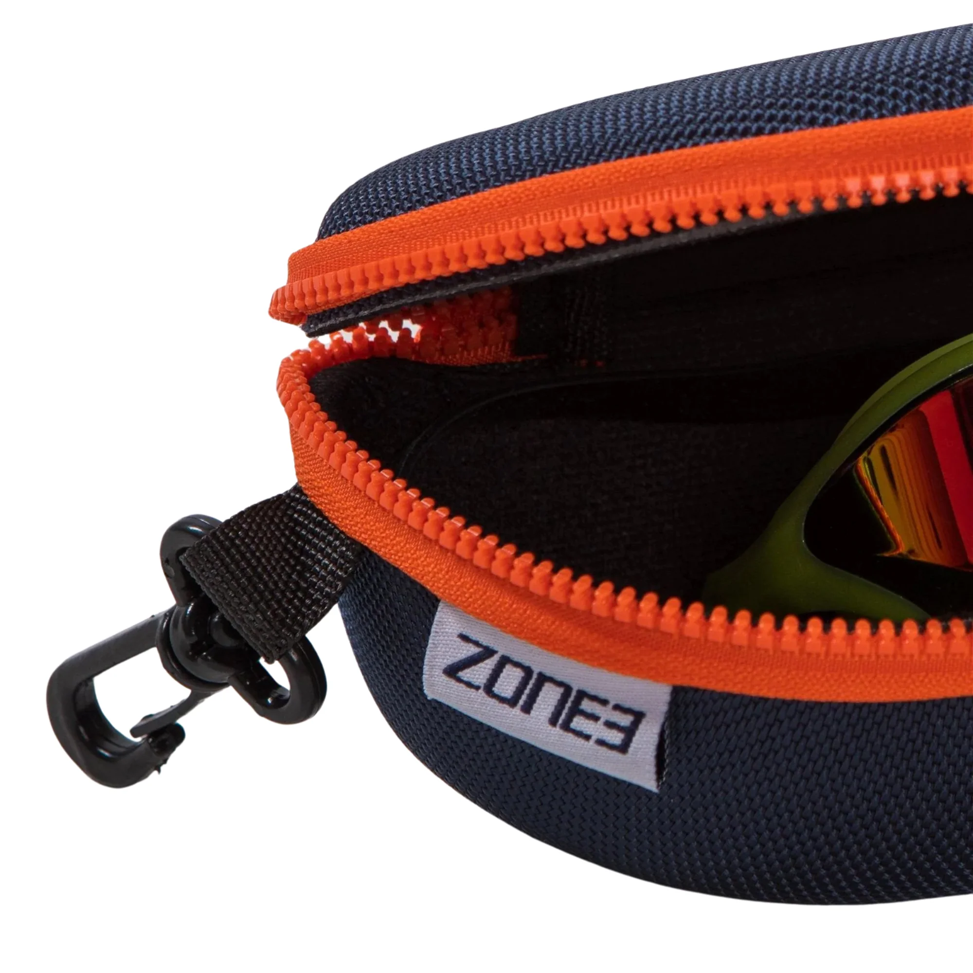 Zone 3 Protective Swim Goggles Hard Case (Navy/Orange) - Image 3